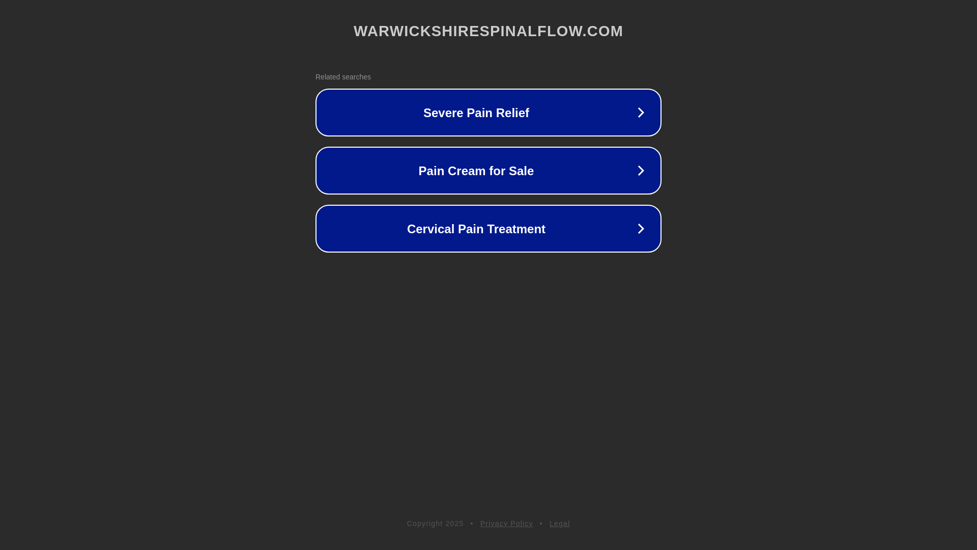 website screenshot of https://warwickshirespinalflow.com/