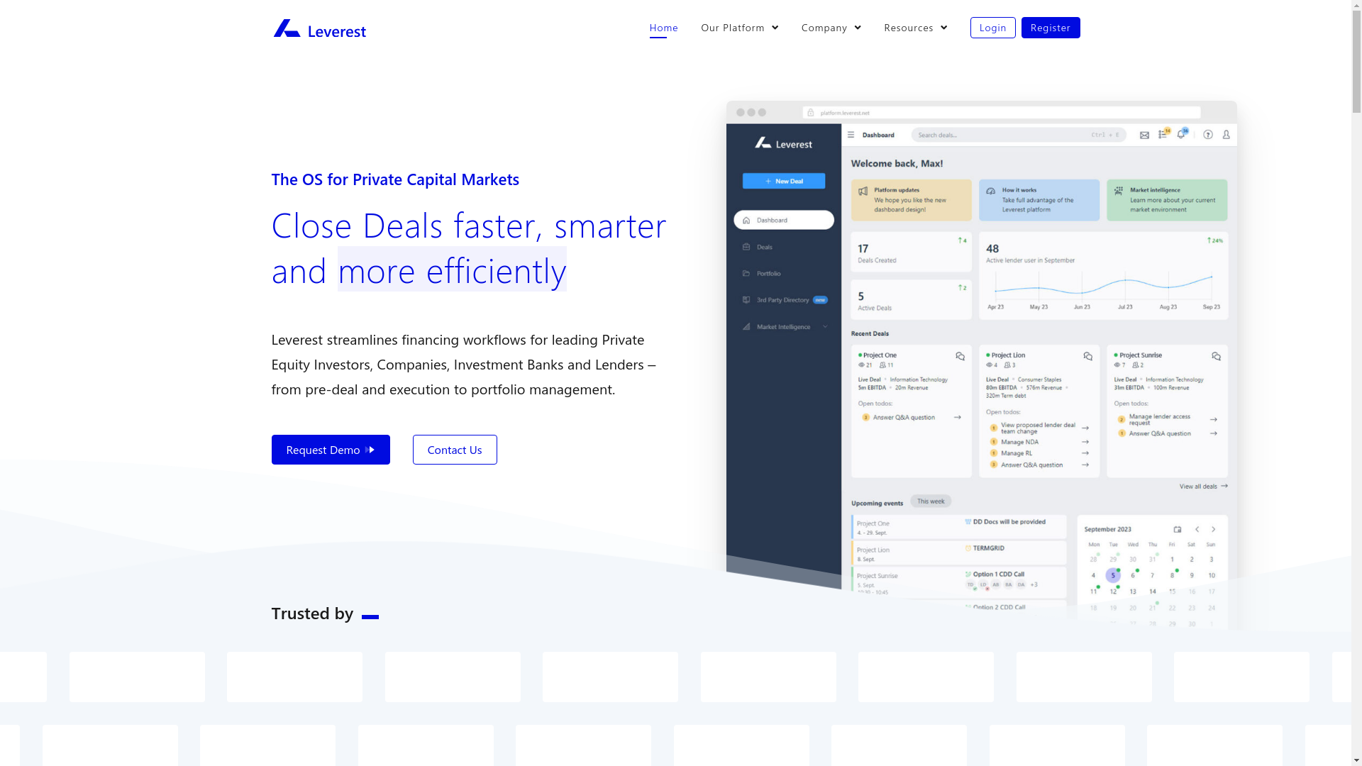 website screenshot of https://meetleverest.com/