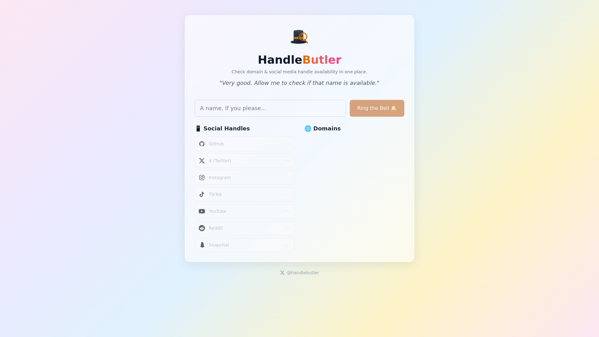 website screenshot of https://handlebutler.com/