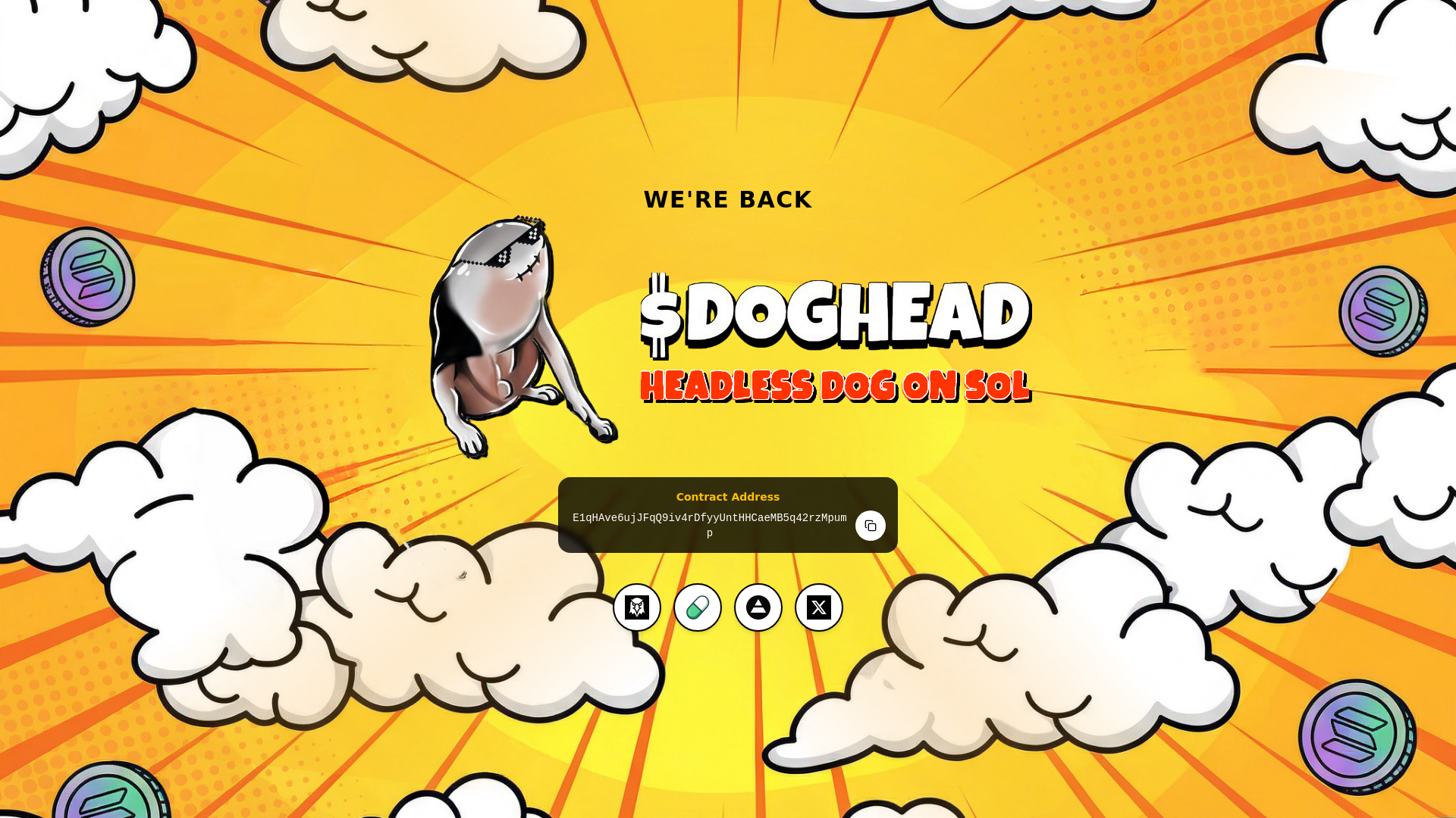 website screenshot of https://doghead.app/