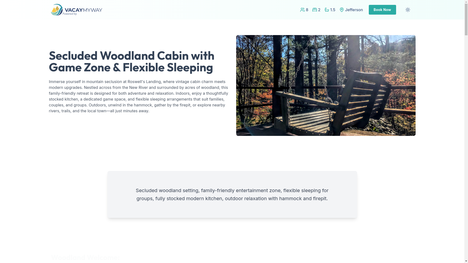 website screenshot of https://blissfulhammock.reise/