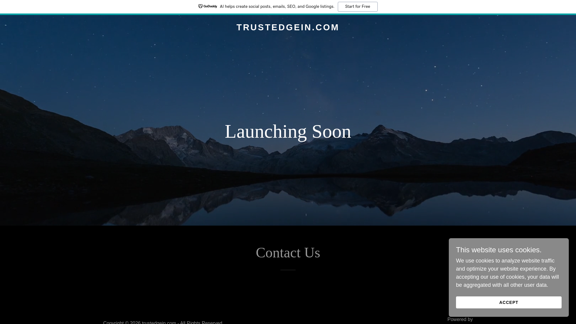 website screenshot of https://trustedgein.com/