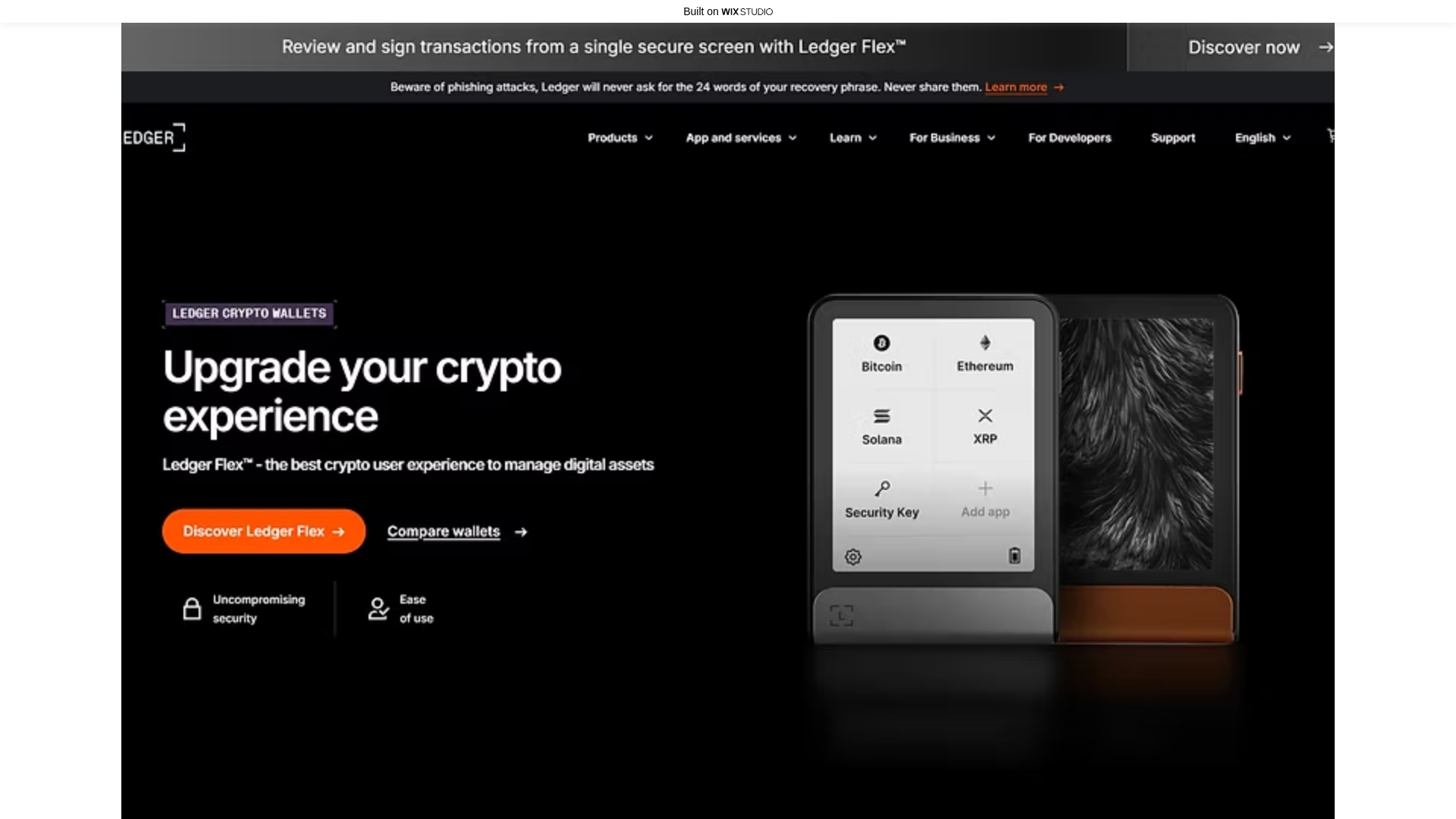 website screenshot of https://en-liveledgre.wixstudio.com/start-desktop