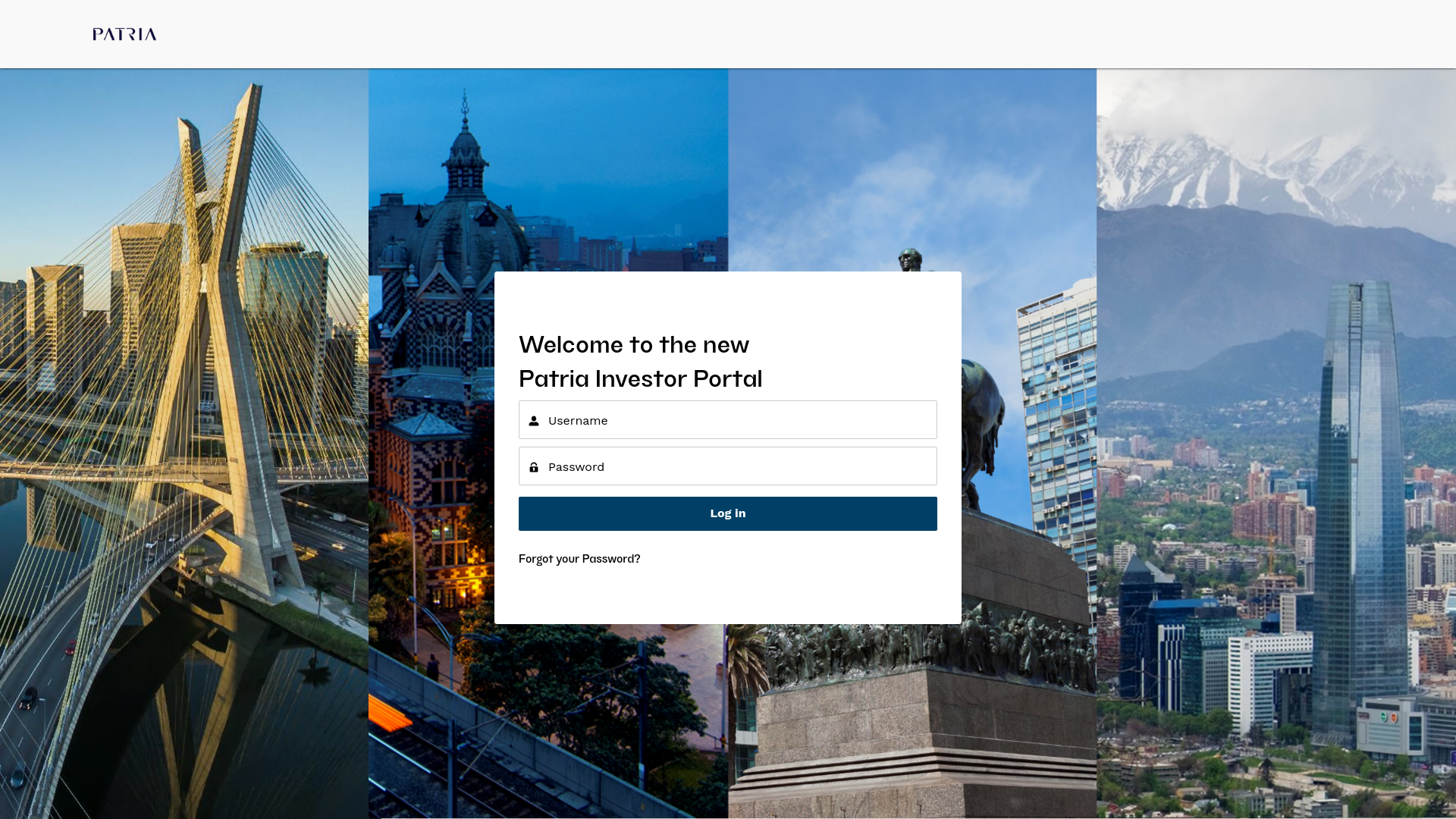 website screenshot of https://patria.my.site.com/s/login/
