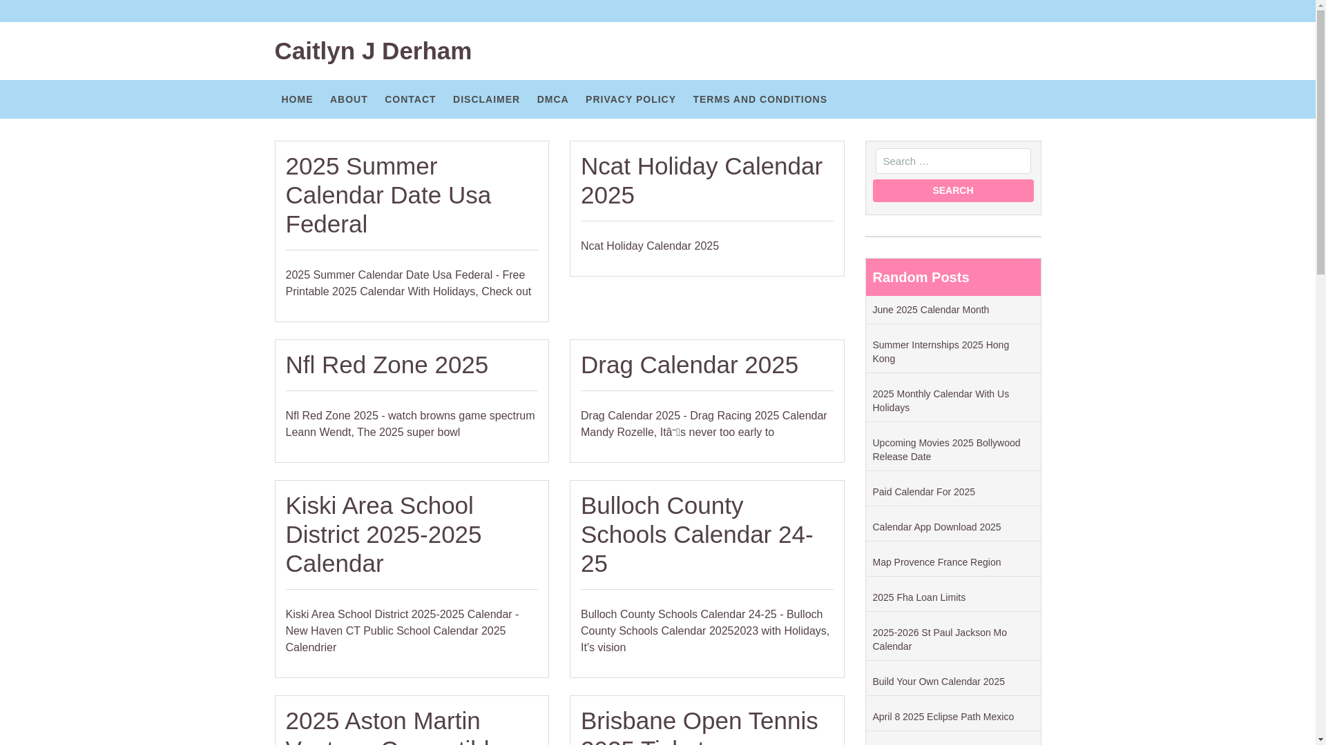 website screenshot of https://caitlynjderham.pages.dev/