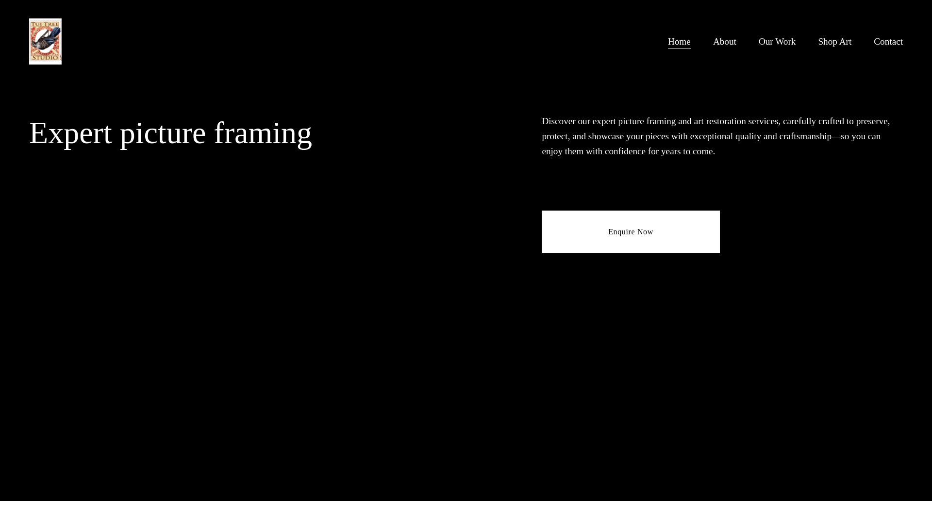 website screenshot of https://tuitreestudio.com.au