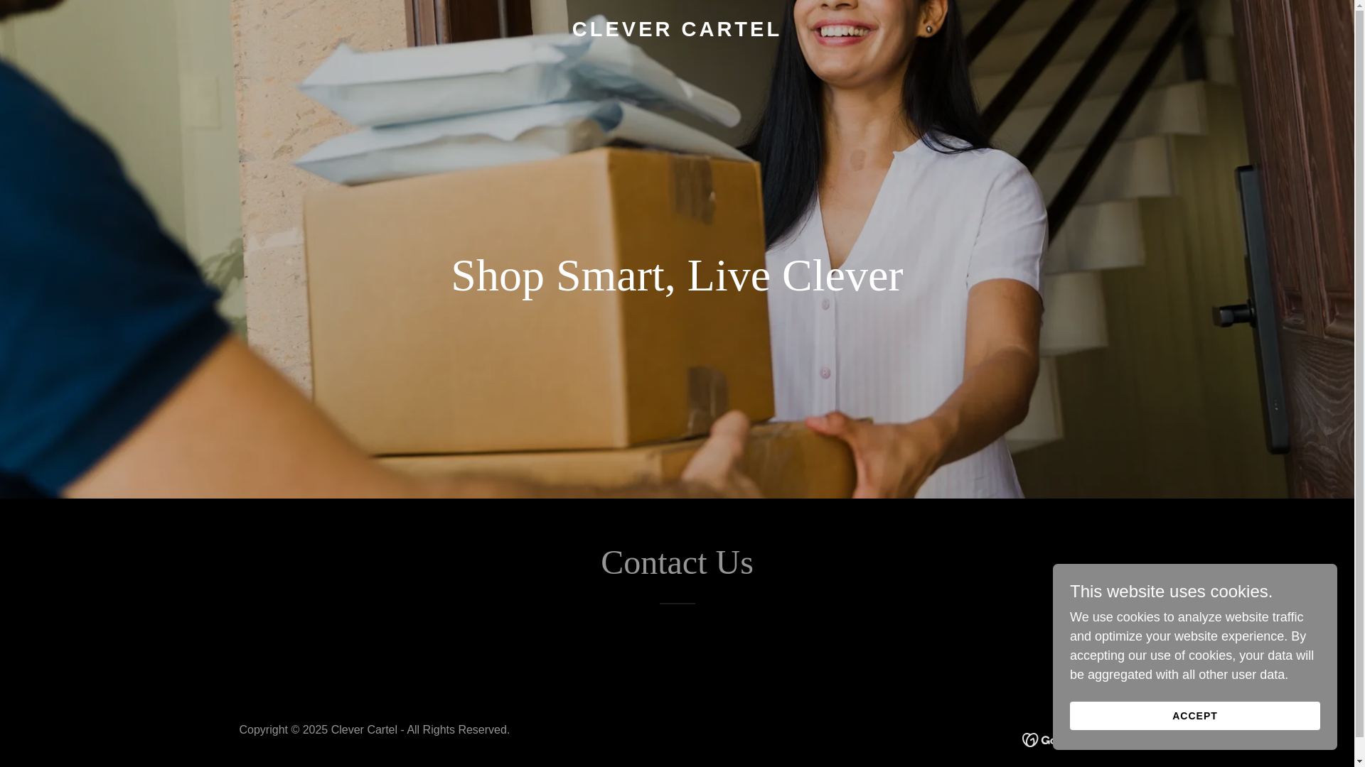 website screenshot of https://clevercartel.in/