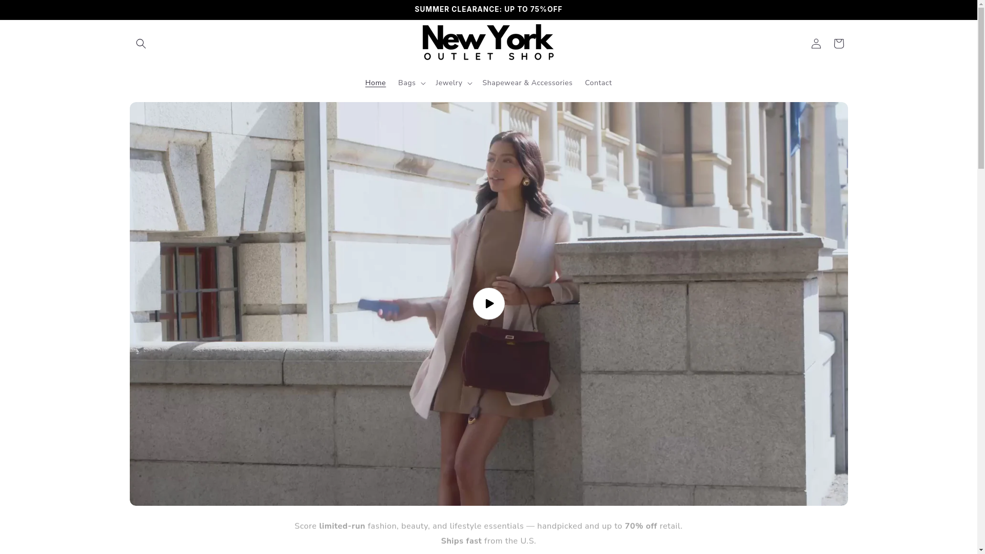 website screenshot of https://mynyoutletsstore.shop/