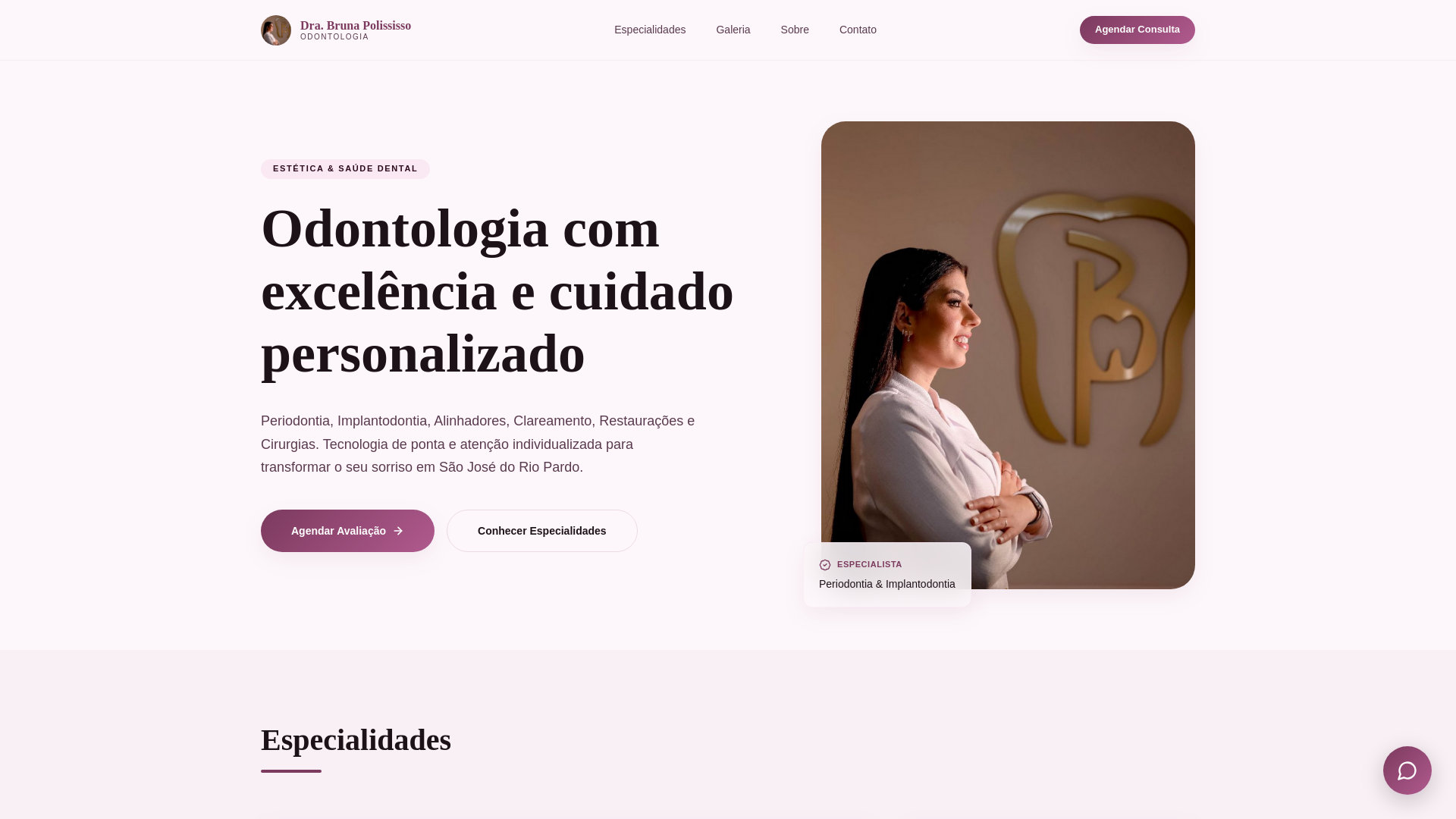 website screenshot of https://drabrunapolissio.pages.dev/