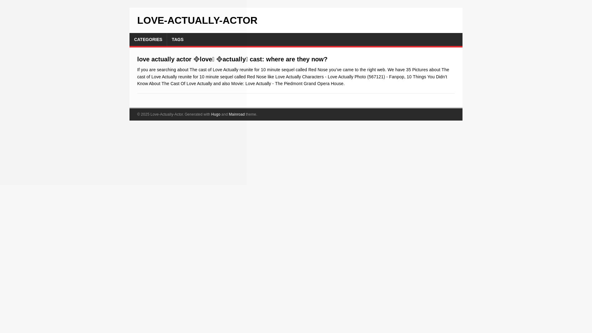 website screenshot of https://love-actually-actor.pages.dev/
