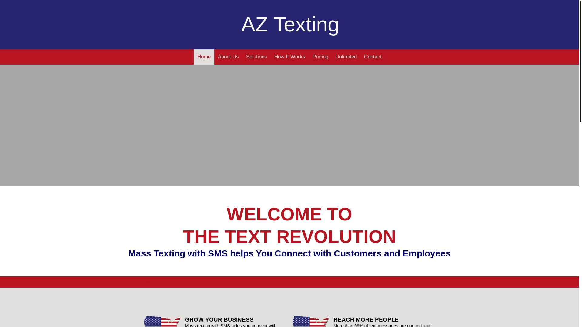 website screenshot of https://aztexting.com/