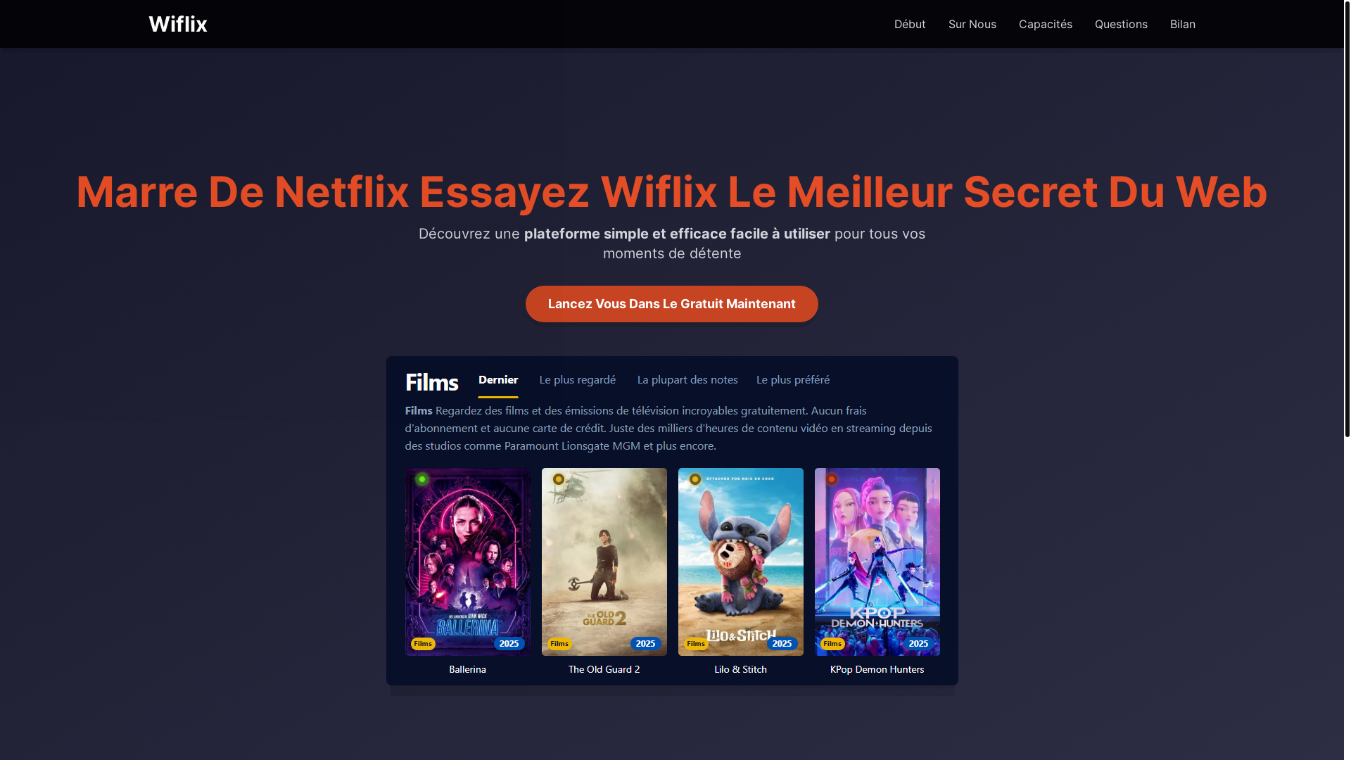website screenshot of https://wiflix-huwa-6lp.pages.dev/