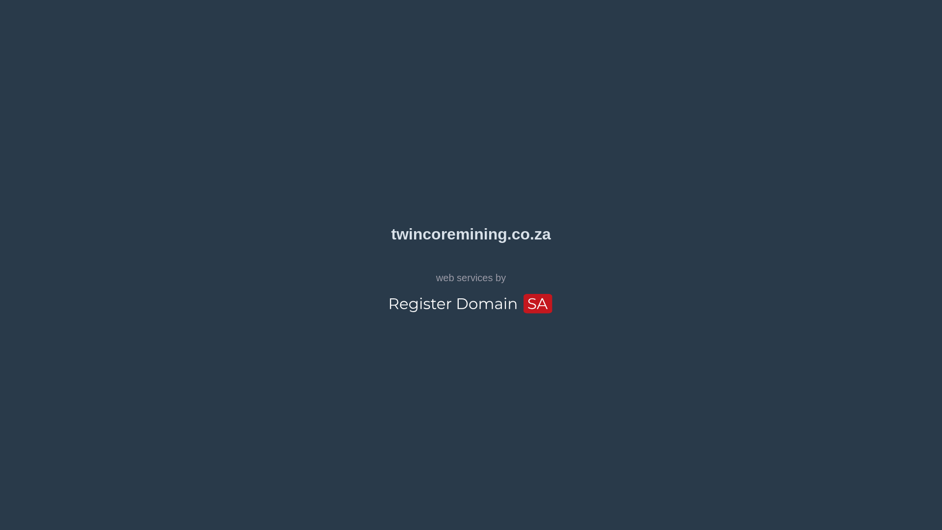 website screenshot of https://twincoremining.co.za/