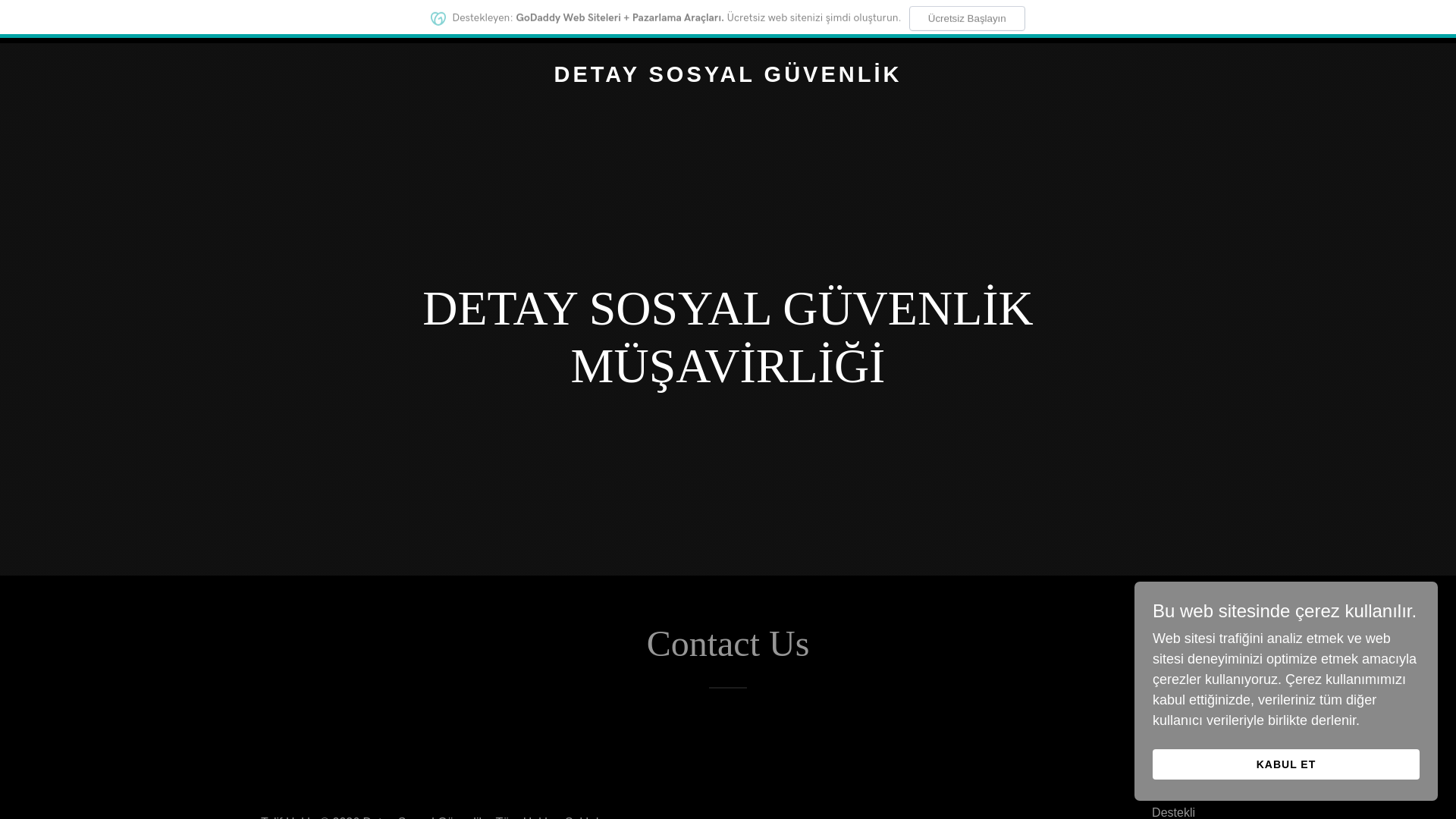 website screenshot of https://detaysosyalguvenlik.com/