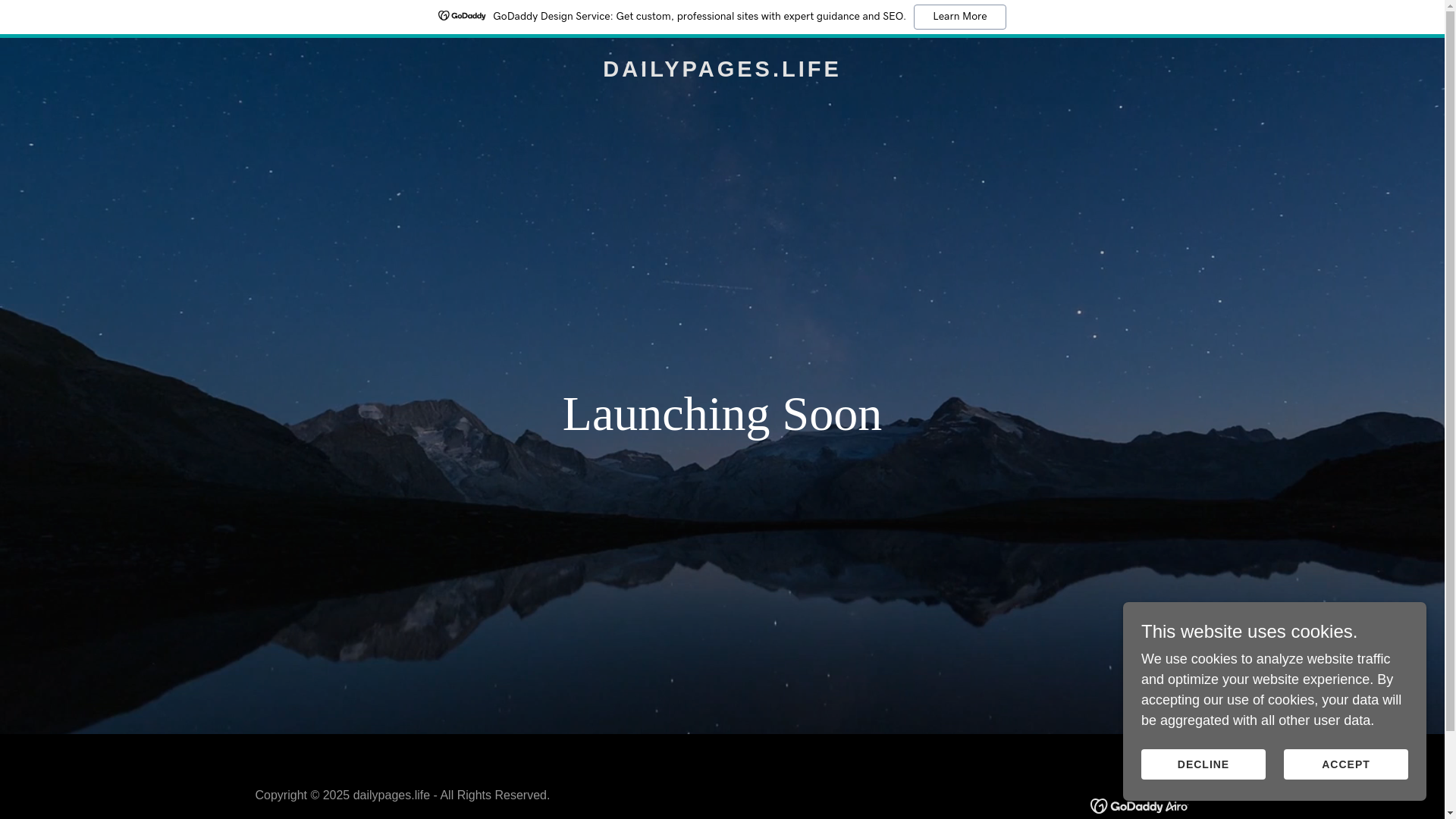 website screenshot of https://dailypages.life/