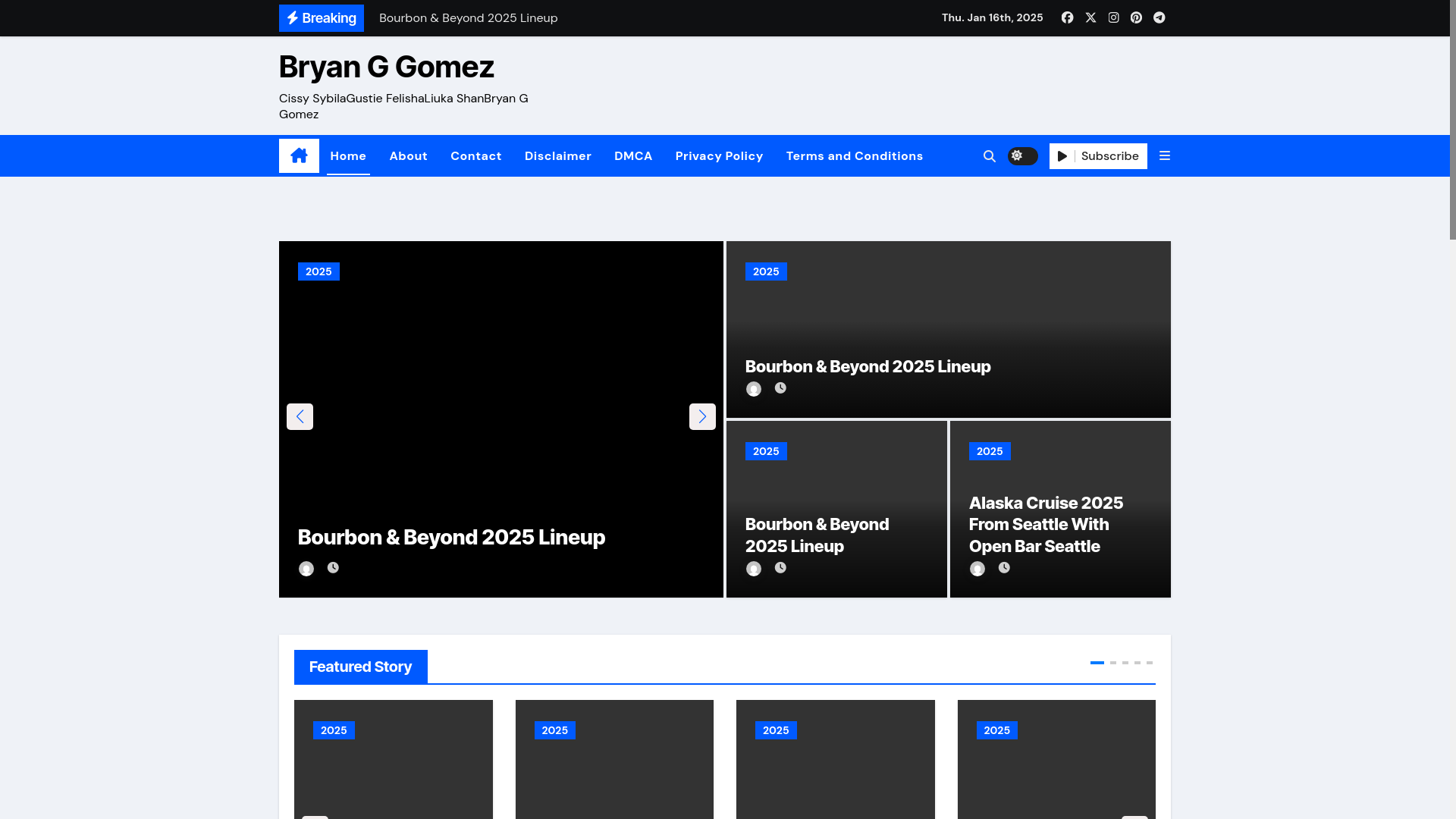 website screenshot of https://bryanggomezm.pages.dev/
