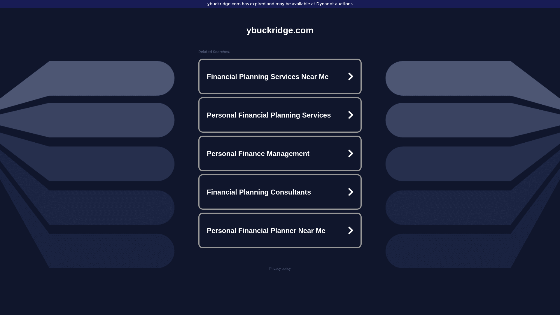 website screenshot of https://jfkid.ybuckridge.com