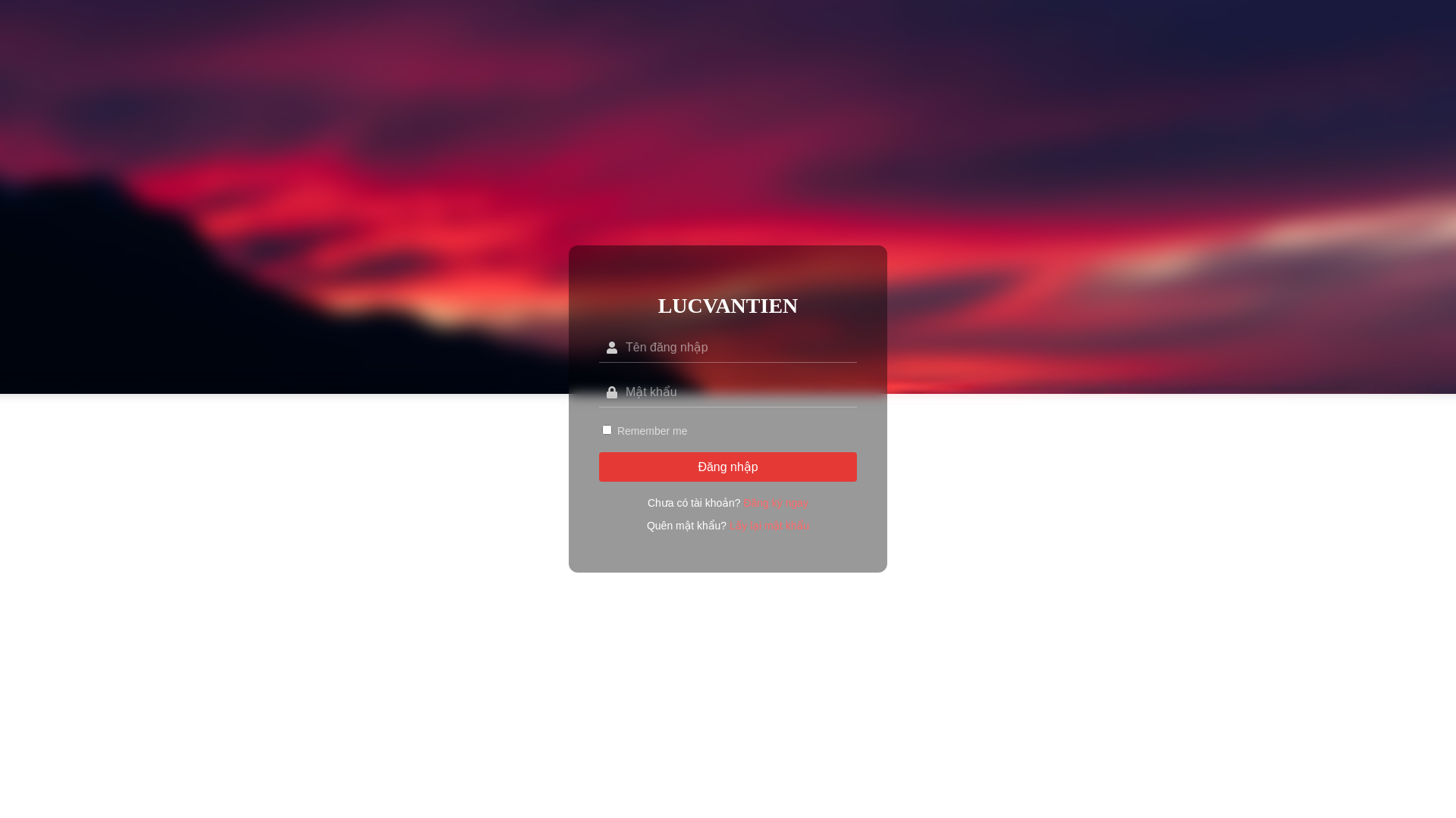website screenshot of https://lucvantien.net/