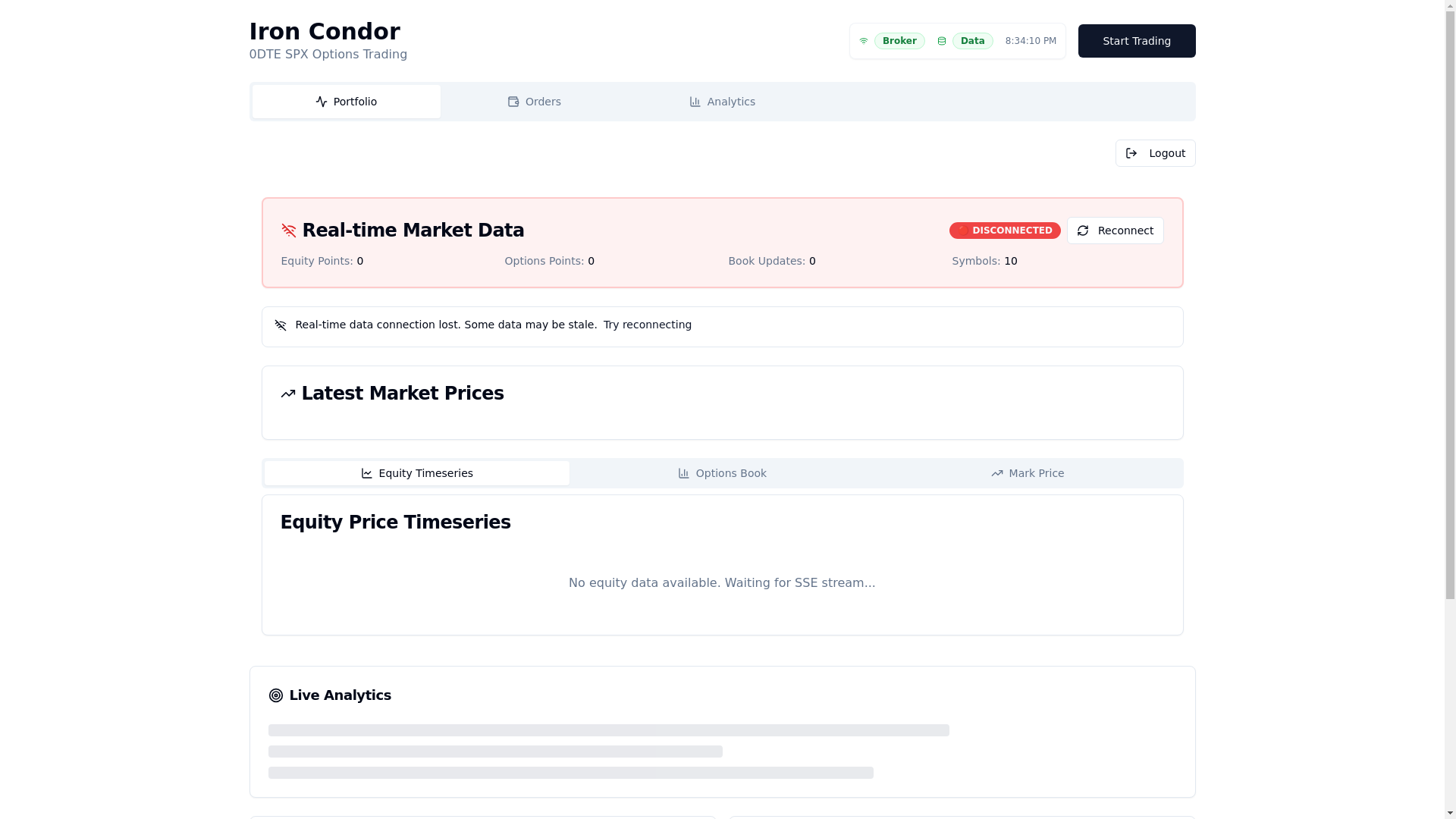 website screenshot of https://condor-control-center.pages.dev/