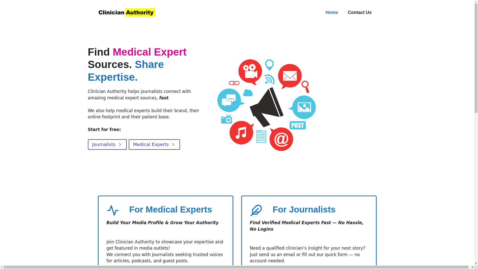 website screenshot of https://authoritydoctors.net/