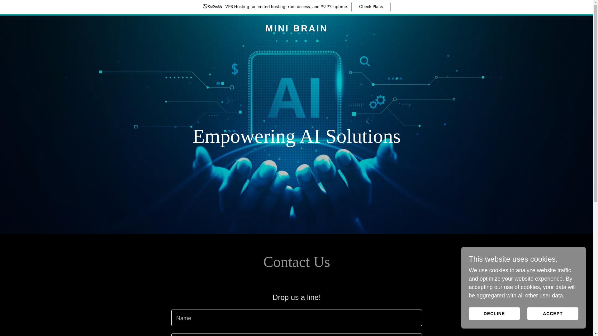 website screenshot of https://minibrain.ch/