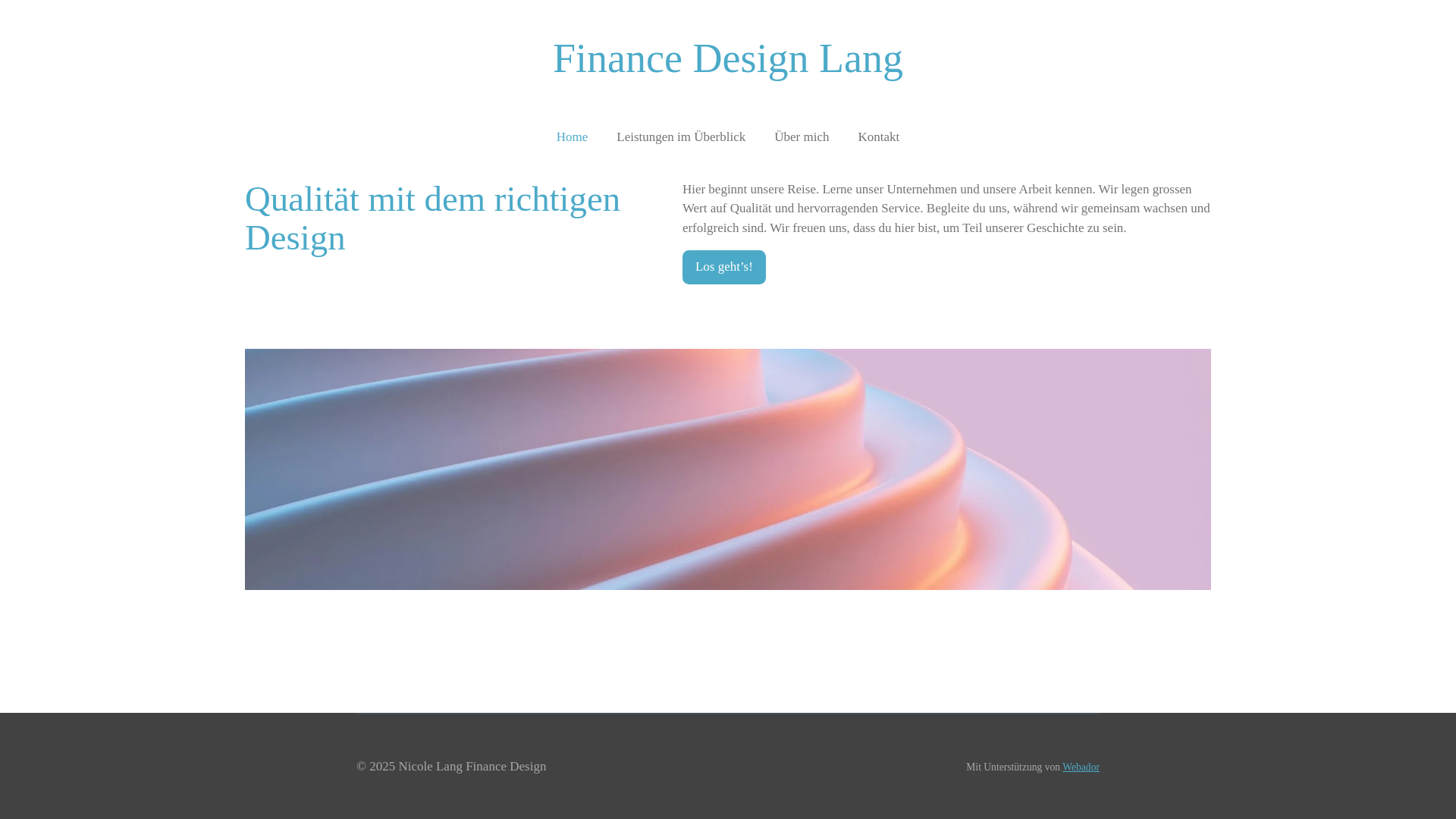 website screenshot of https://financedesignlang.ch/