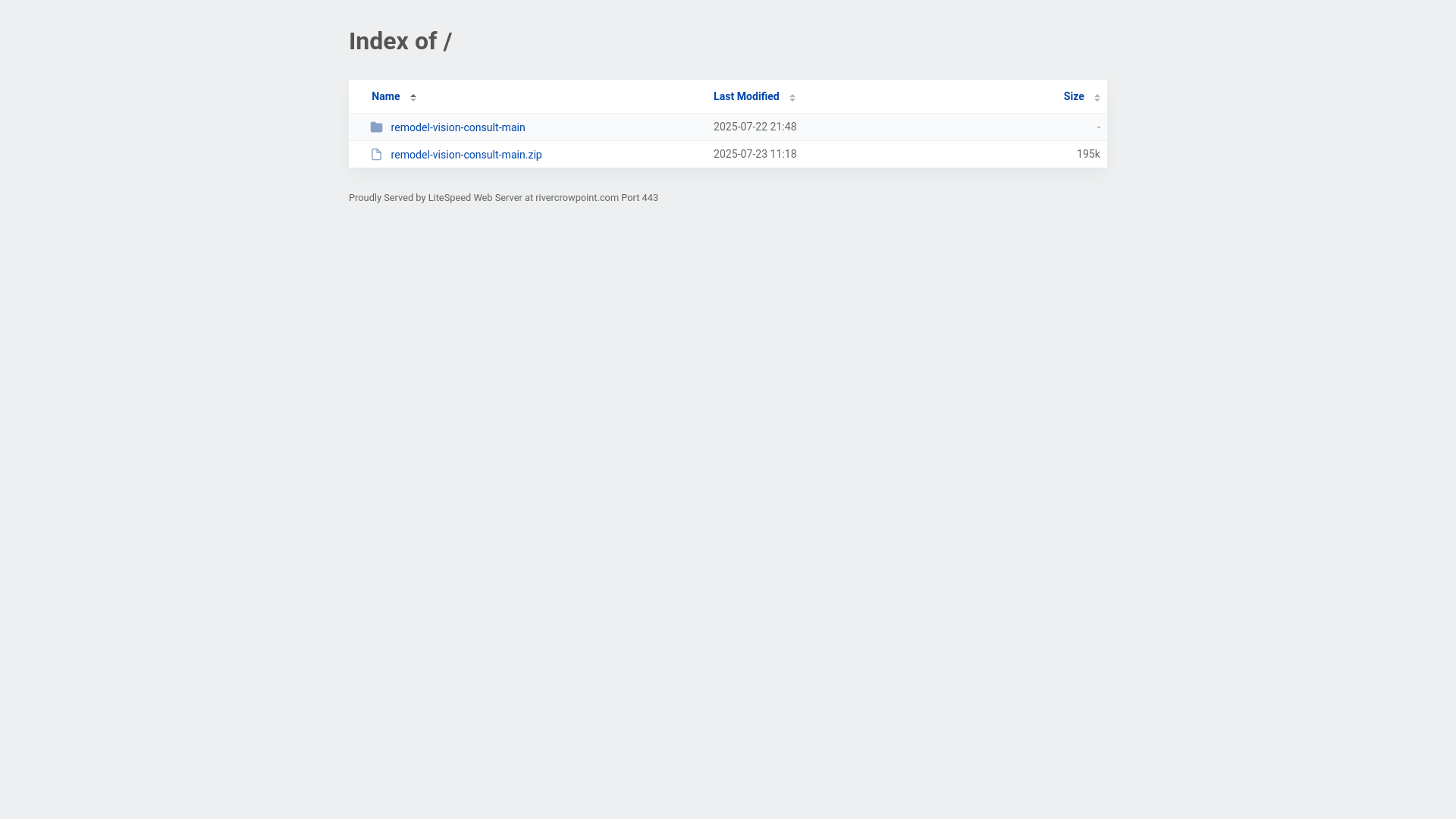 website screenshot of https://rivercrowpoint.com/