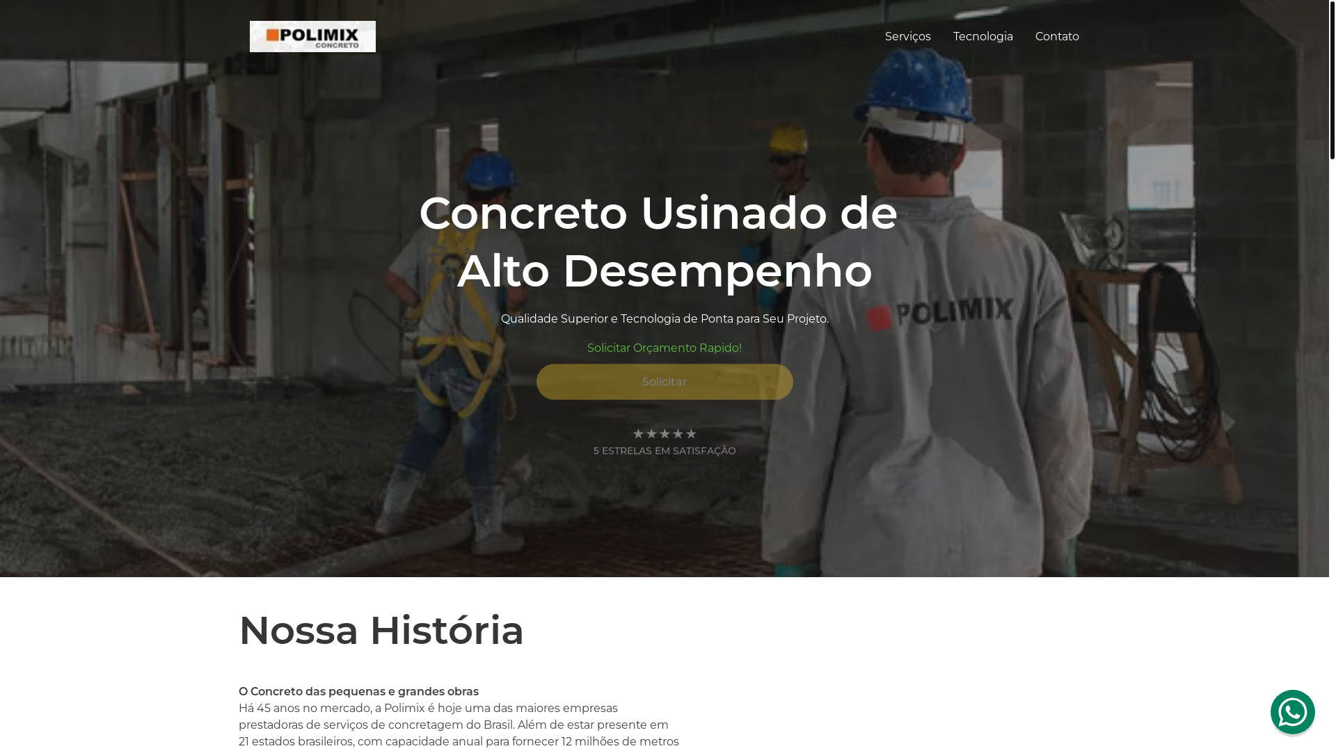 website screenshot of https://concretosupeer.com/