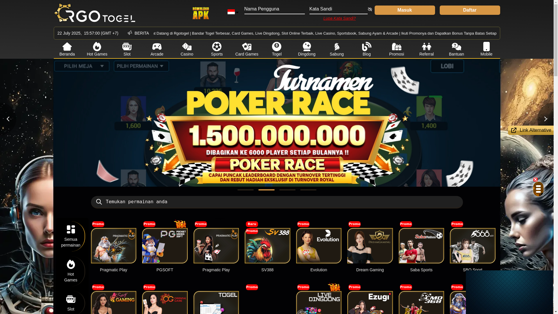 website screenshot of https://rgochances.com/