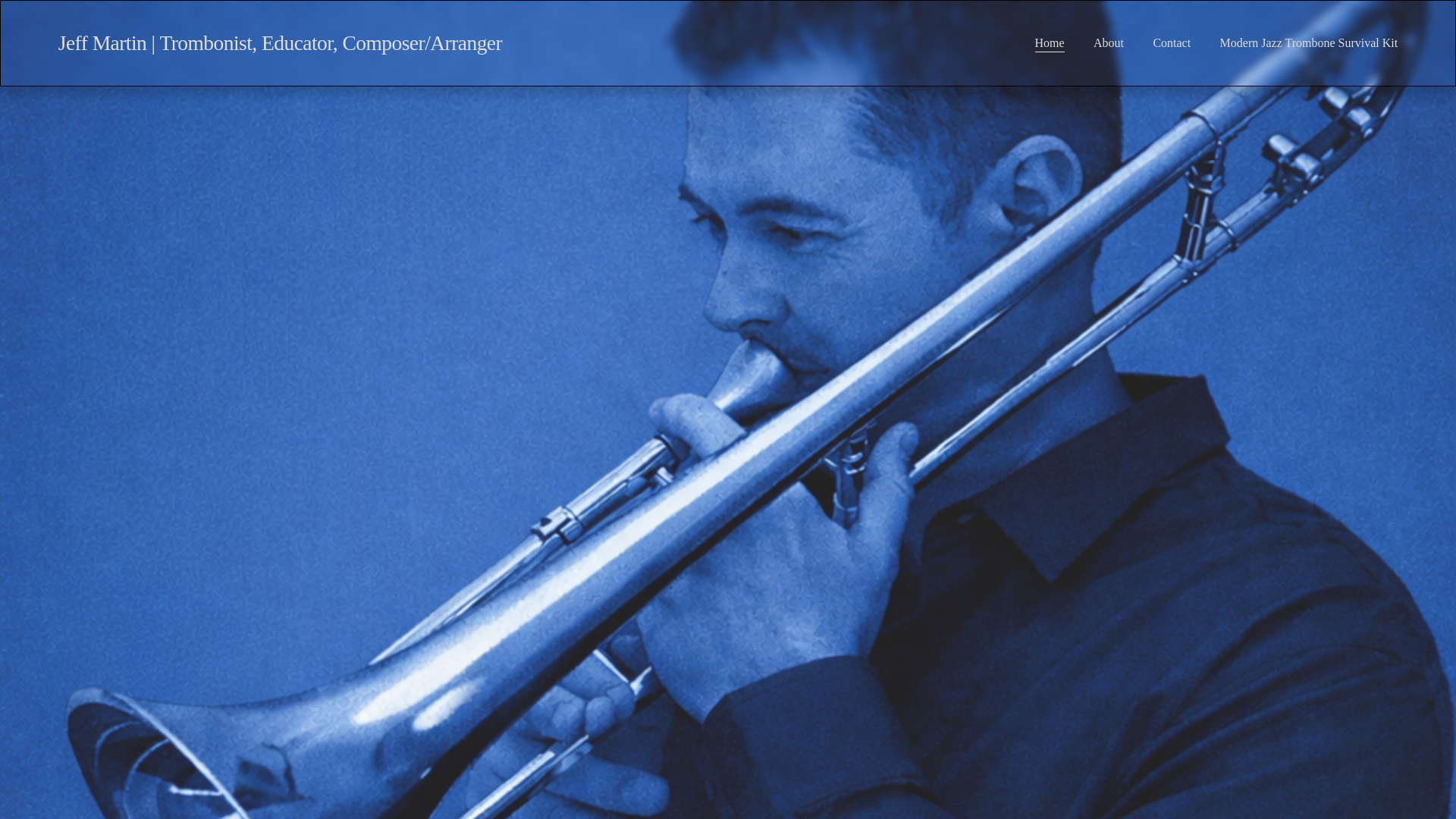 website screenshot of https://jeffmartinjazz.com/