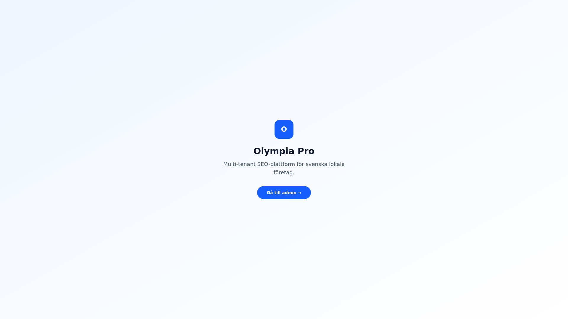 website screenshot of https://olympiapro.dev/