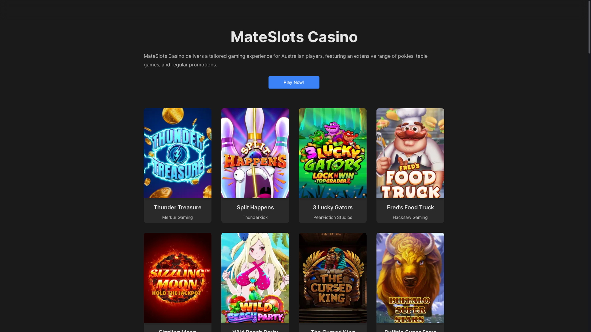 website screenshot of https://mateslots777-com.pages.dev/