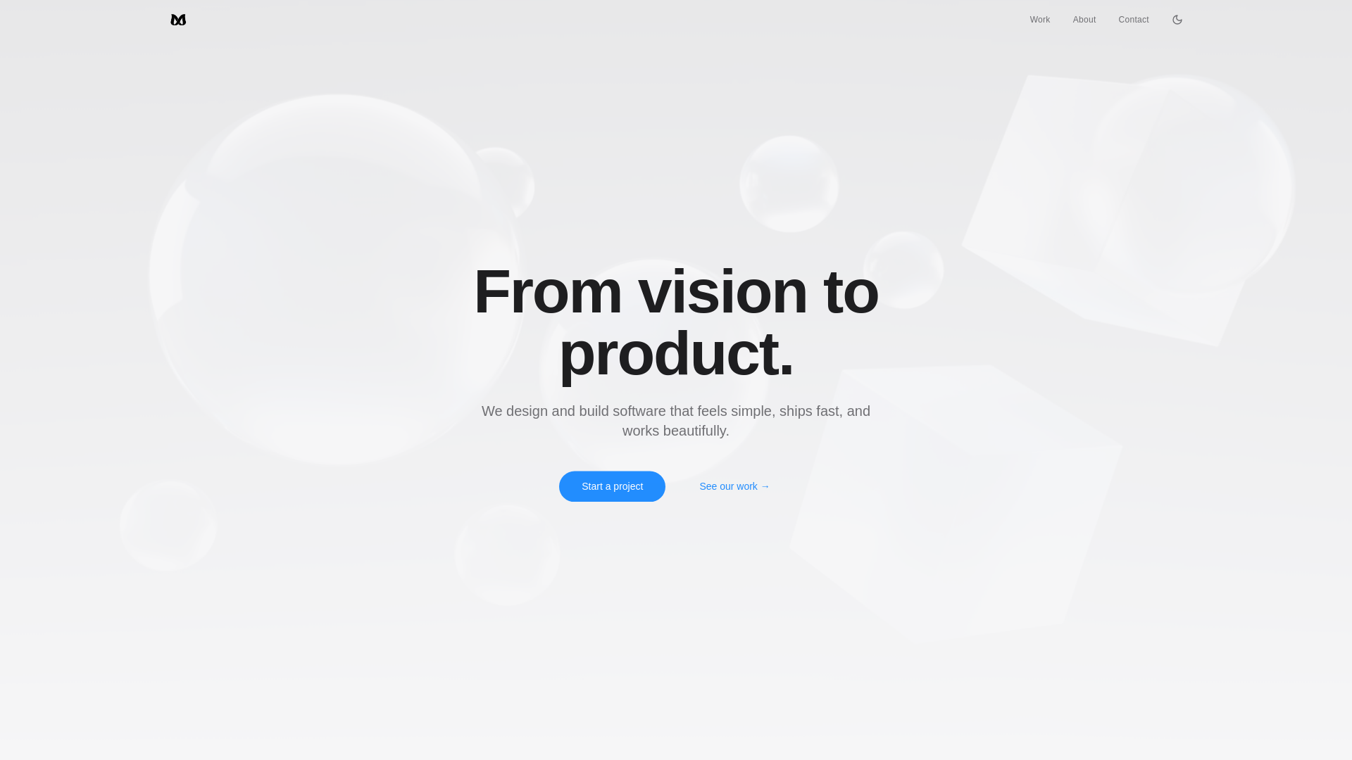 website screenshot of https://meliolabs.io/