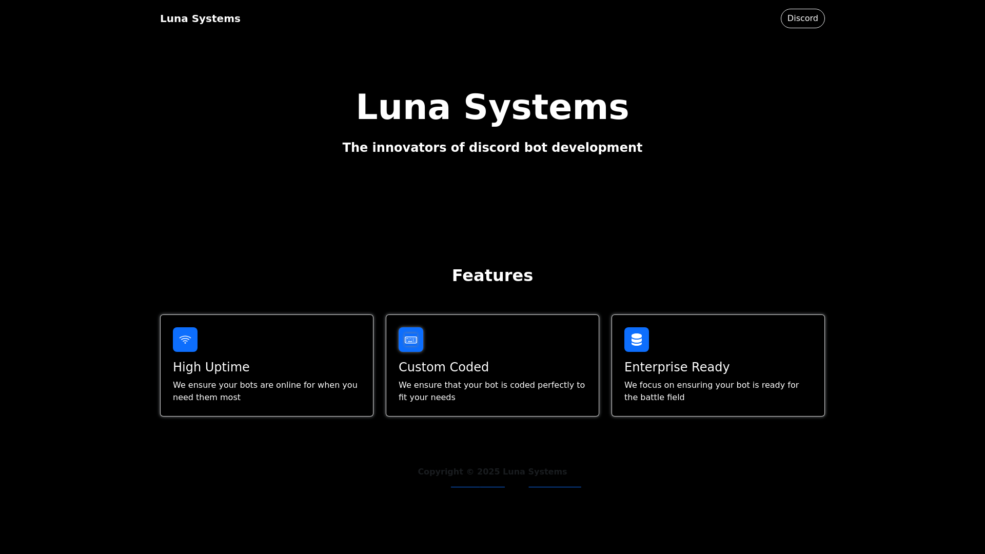 website screenshot of https://luna-site.pages.dev/