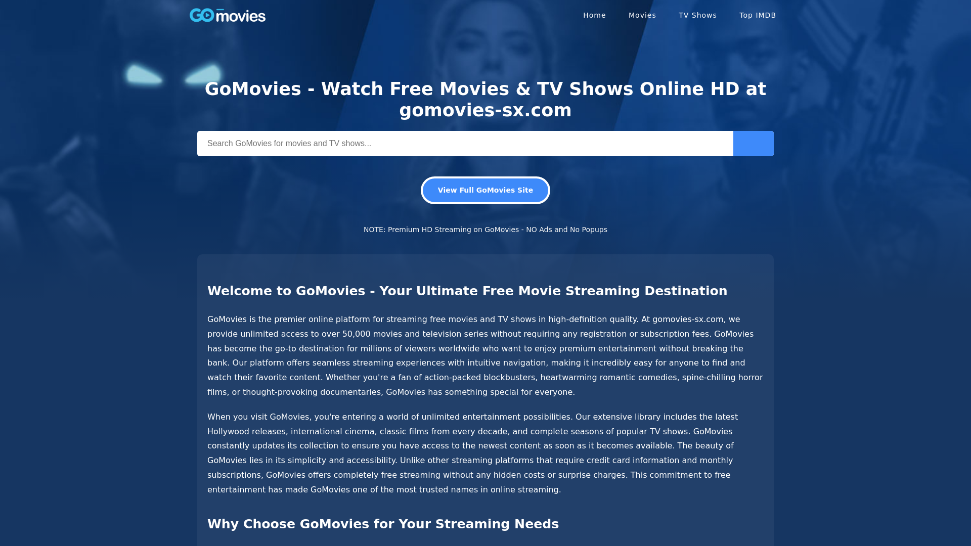 website screenshot of https://gomovies-sx.com/