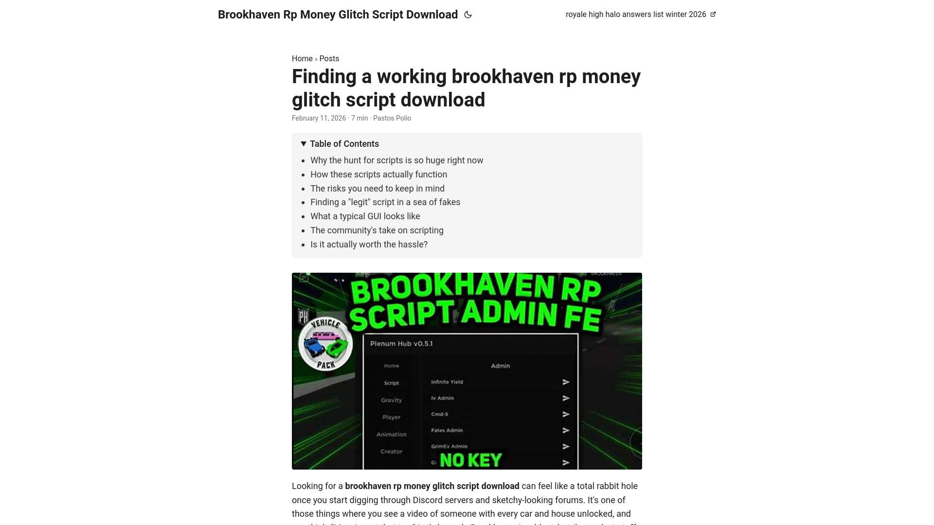 website screenshot of https://brookhaven-rp-money-glitch-script-download.pages.dev/
