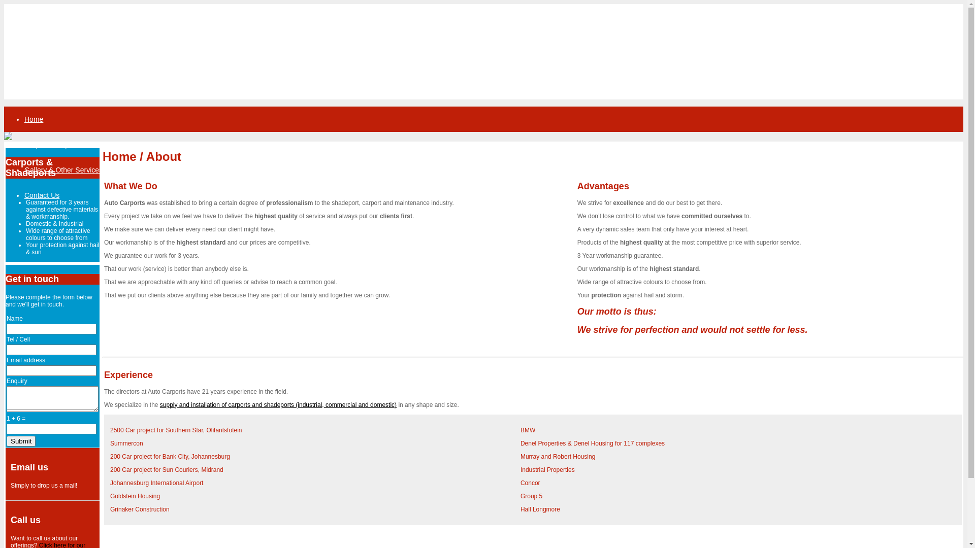 website screenshot of https://autocarports.pages.dev/
