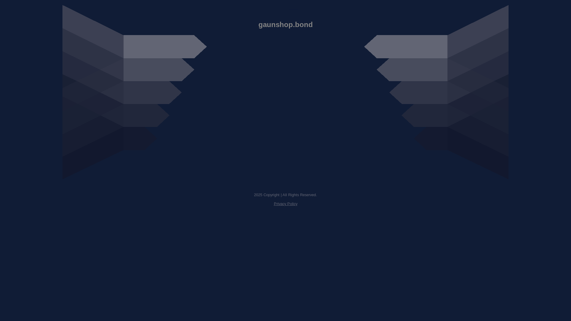 website screenshot of https://gaunshop.bond/