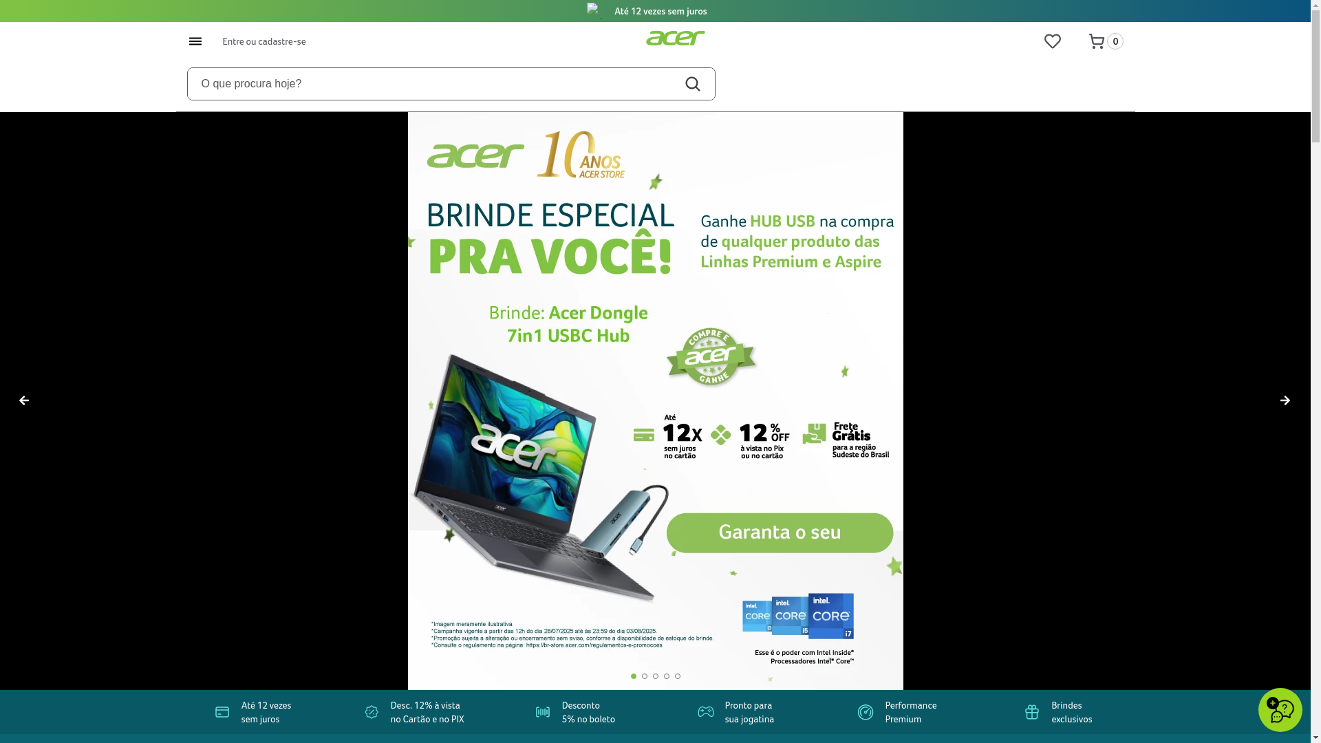 website screenshot of https://acerparceiros.com.br/