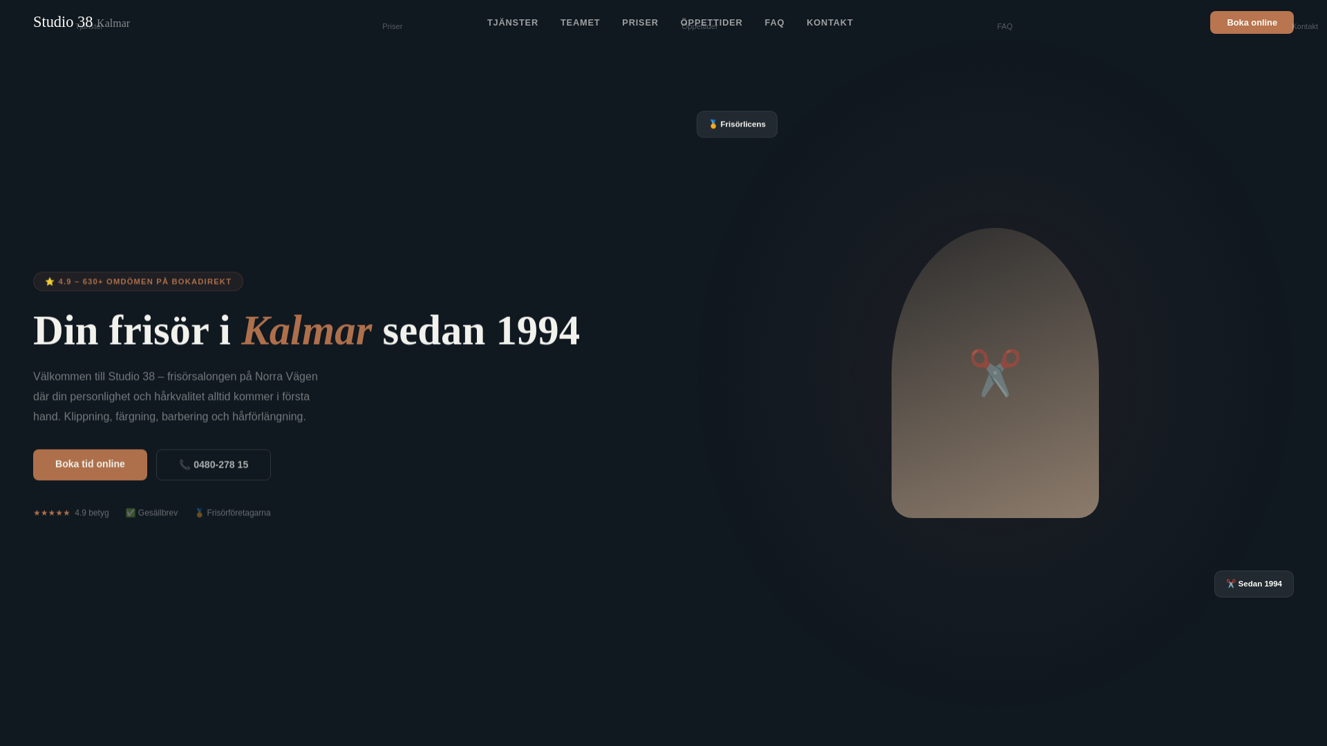 website screenshot of https://studio38-kalmar.pages.dev/