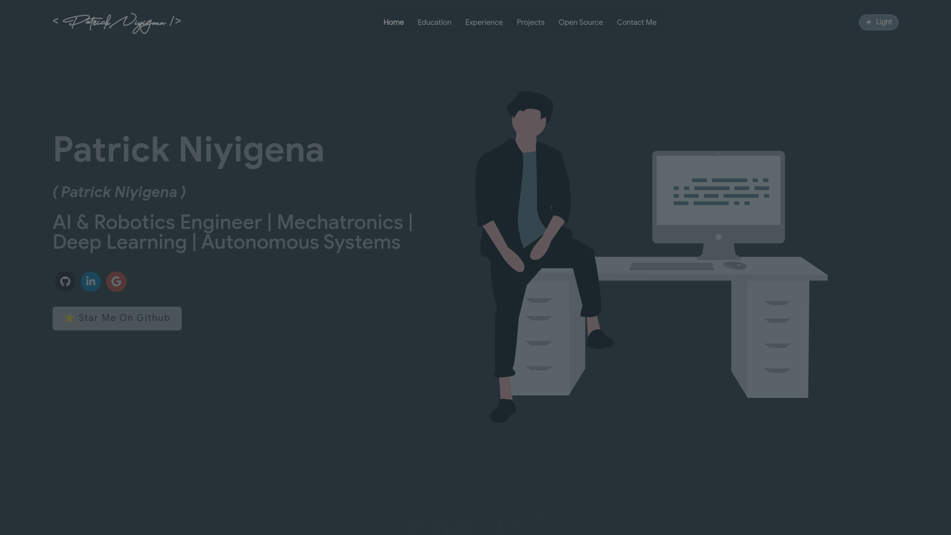 website screenshot of https://niyigena.com/