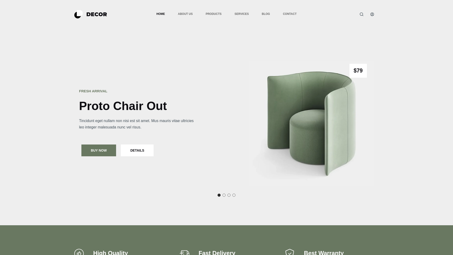 website screenshot of https://dicencutlery.com/