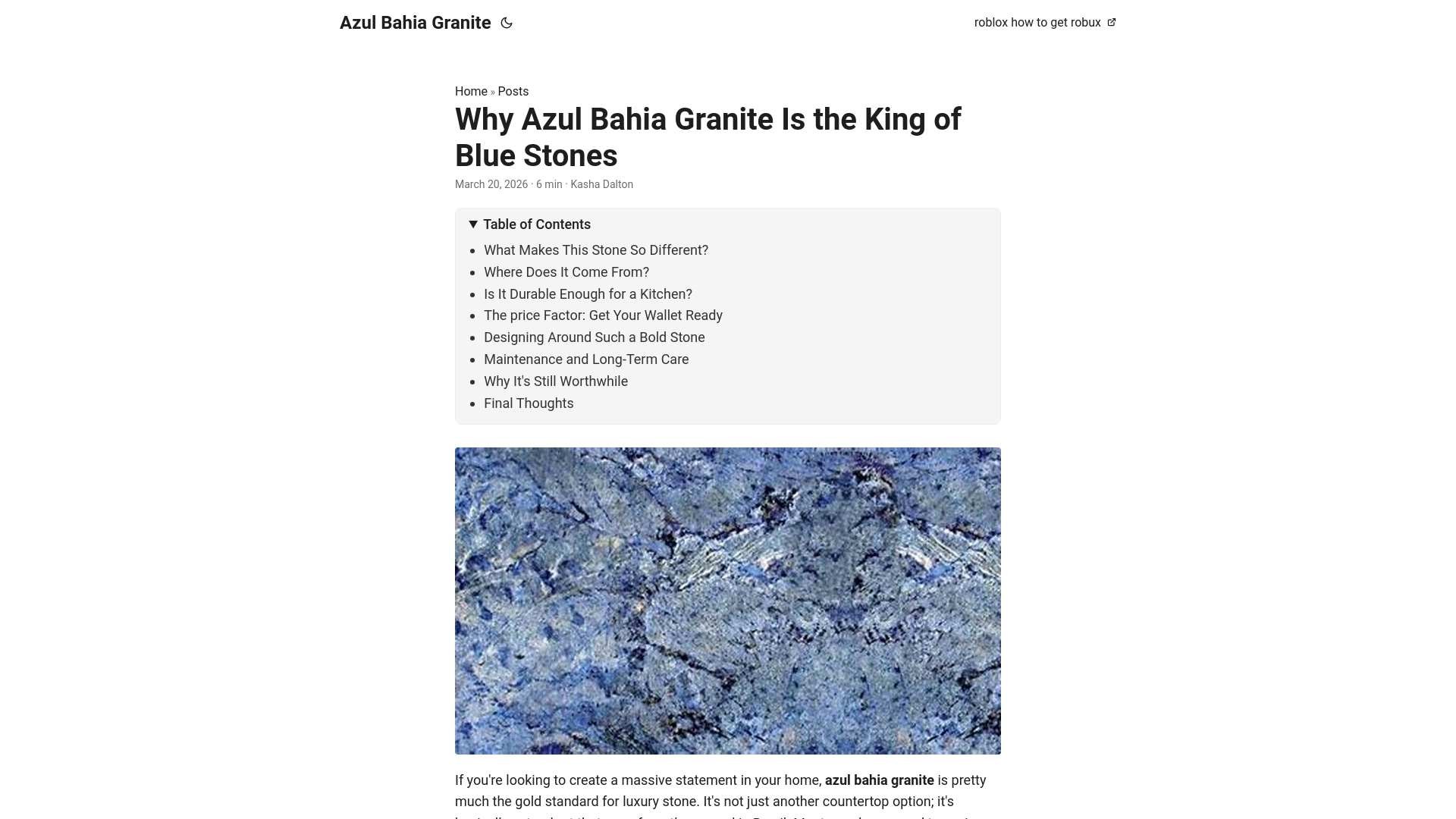 website screenshot of https://azul-bahia-granite.pages.dev/