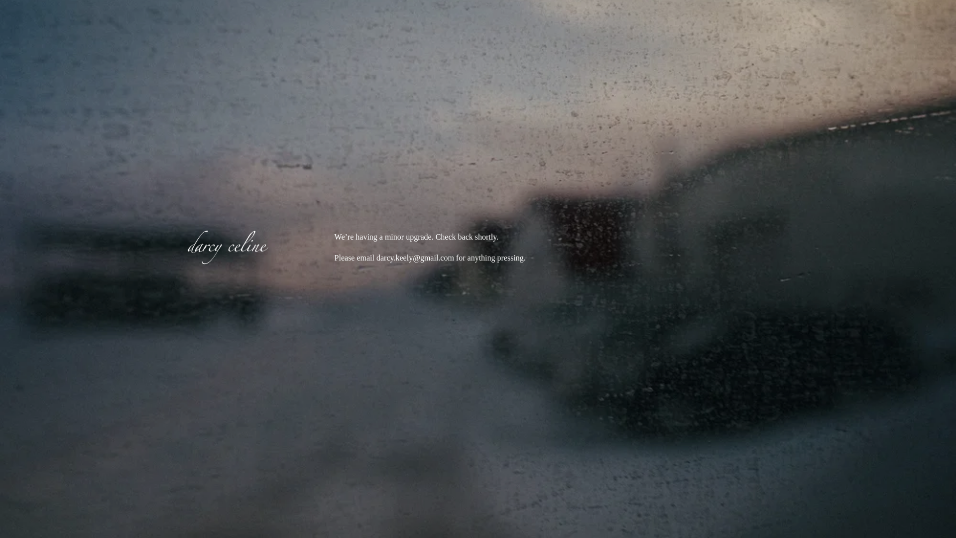 website screenshot of https://darcyceline.com/