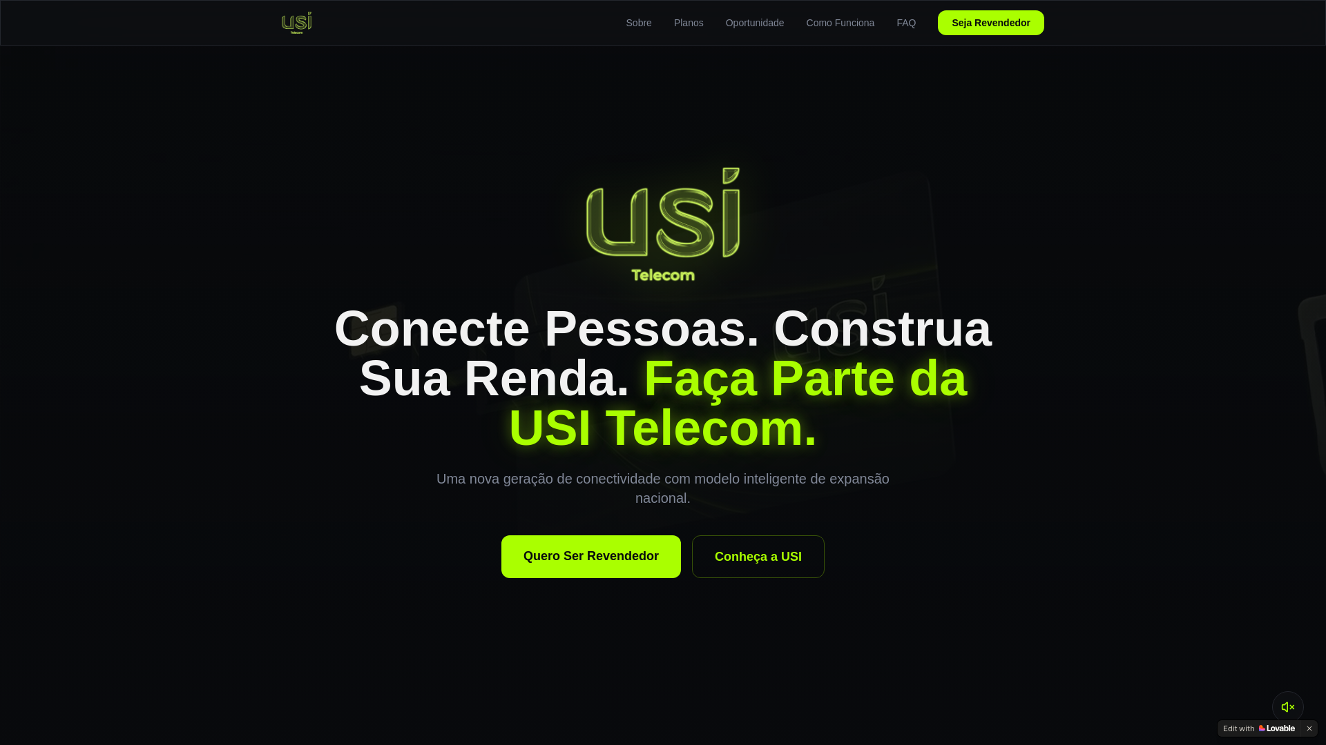 website screenshot of https://usitelecombeta.com