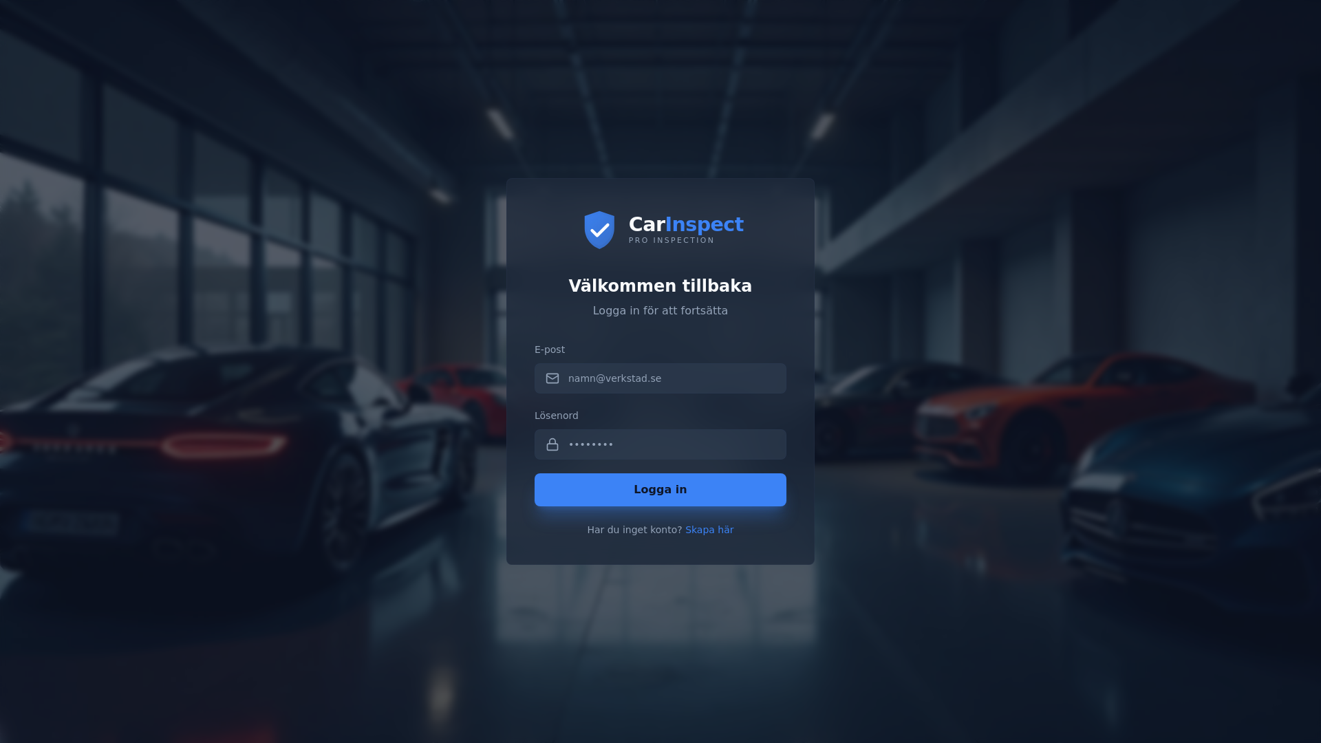 website screenshot of https://carinspect.dev/