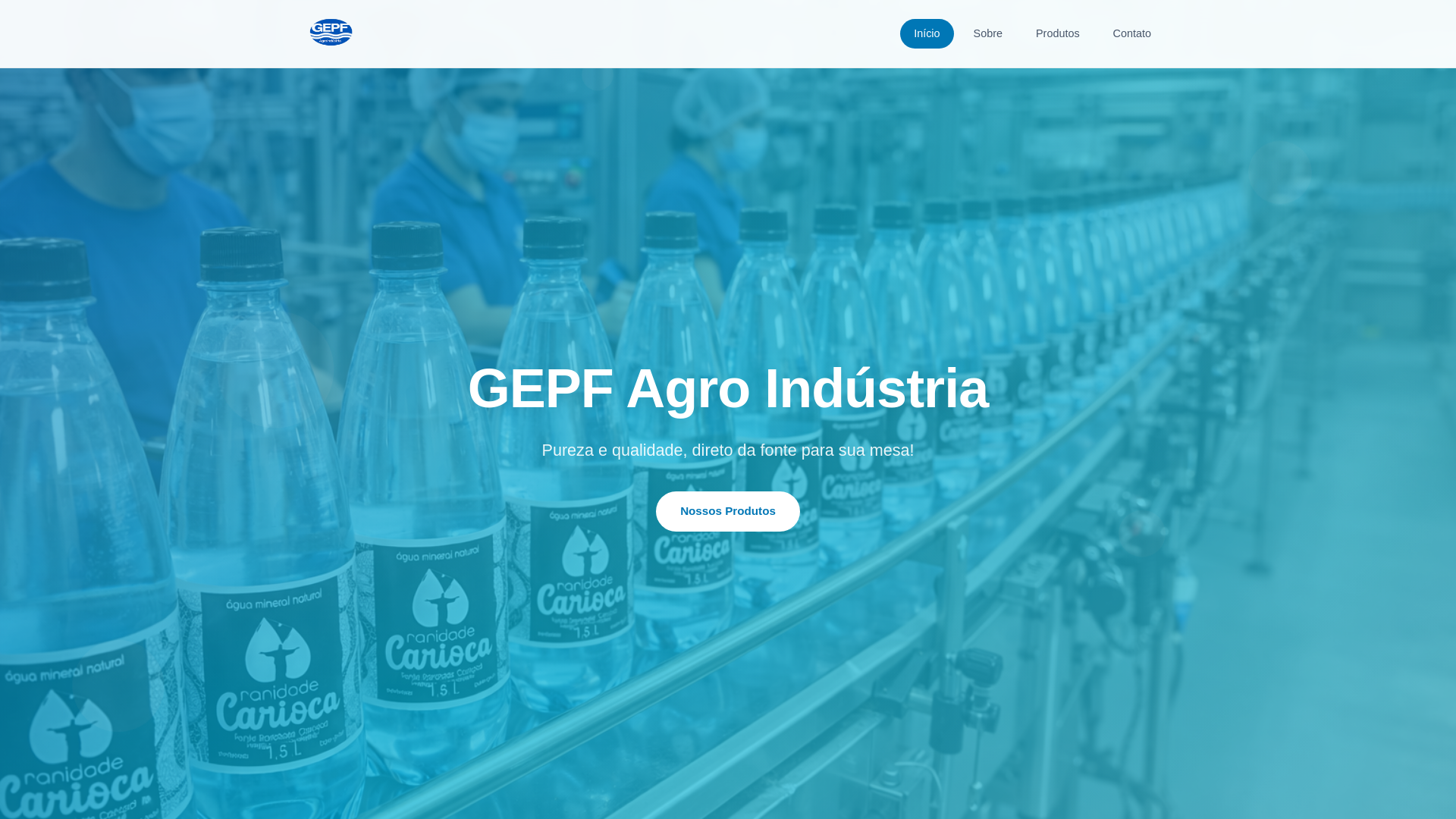 website screenshot of https://gepfagroindustria.com.br