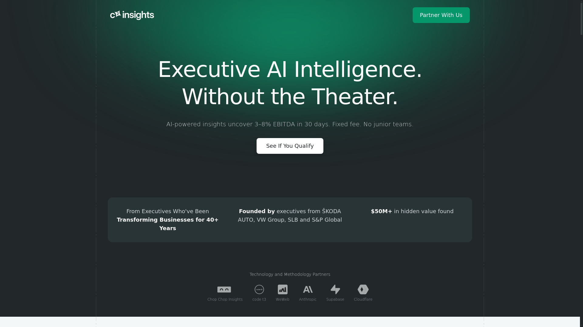 website screenshot of https://c2insights-staging.pages.dev/