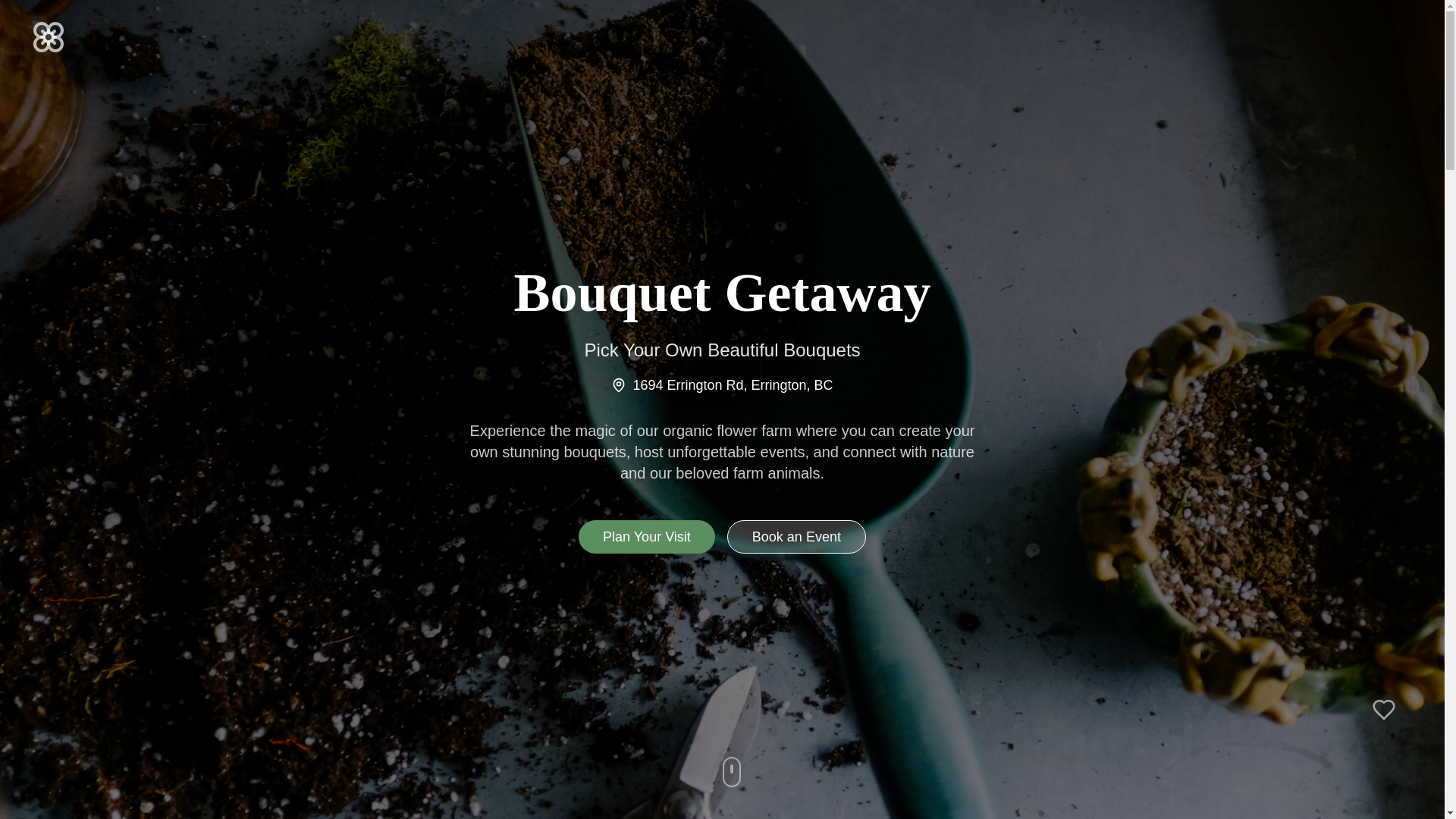 website screenshot of https://bouquetgetaway.ca/