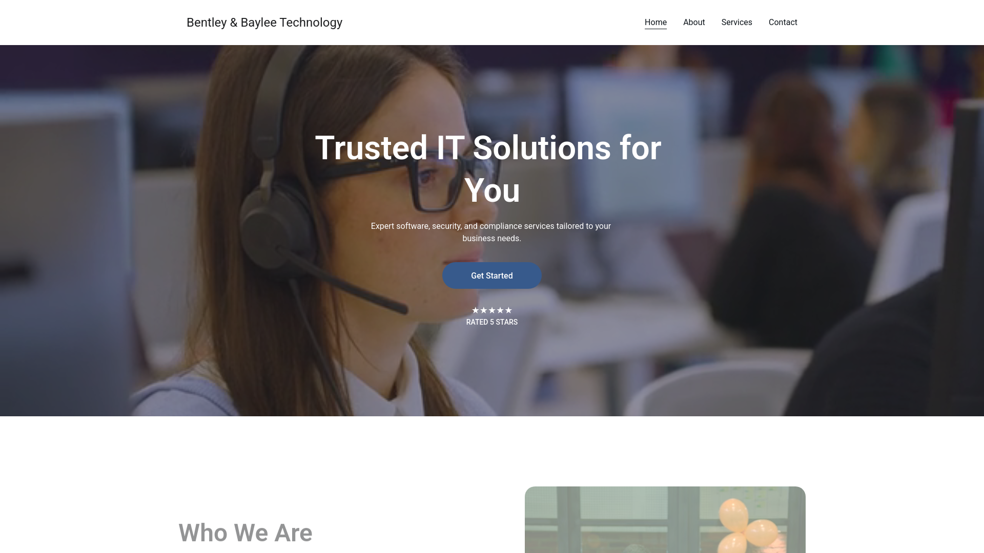 website screenshot of https://bentleyandbaylee.com/